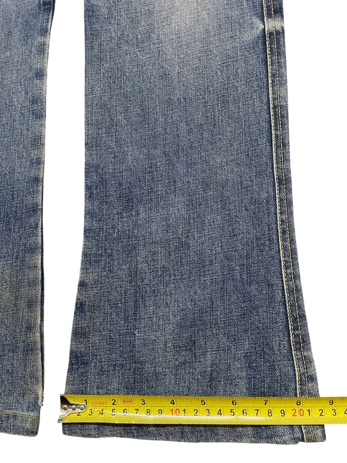 If Six Was Nine Vintage Japanese Brand Faded Wash Style Distress Flare Jeans Size US 30 / EU 46 - 16 Thumbnail