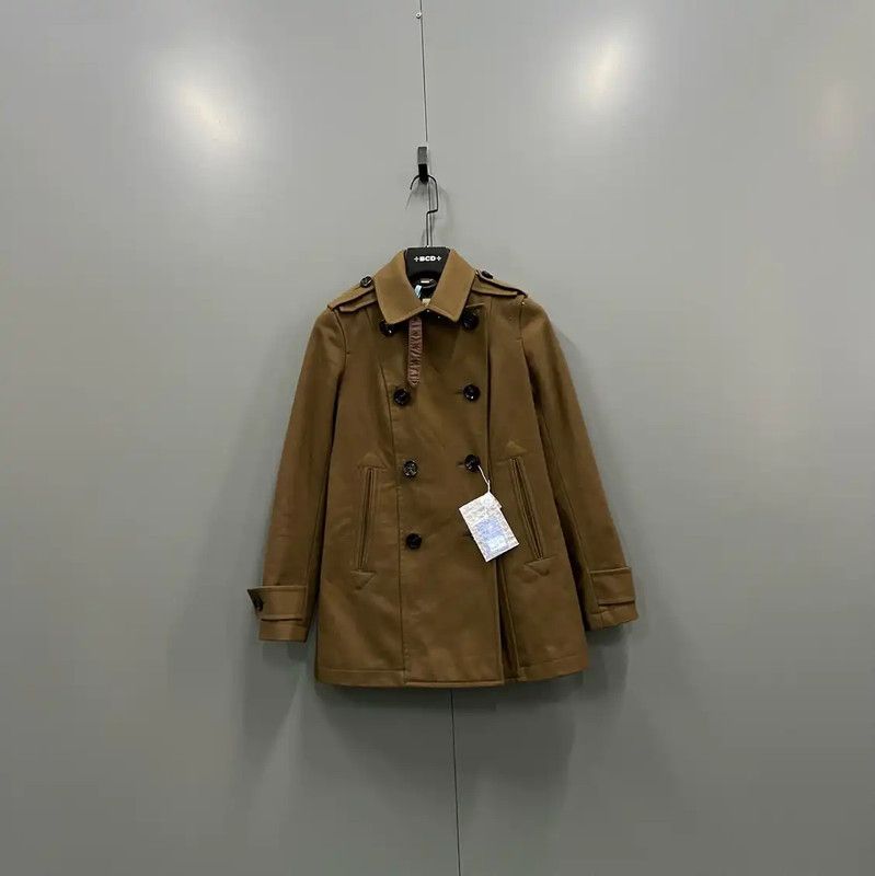 Burberry Burberry Brown Cotton Short Coat for Women Size ONE SIZE - 1 Thumbnail