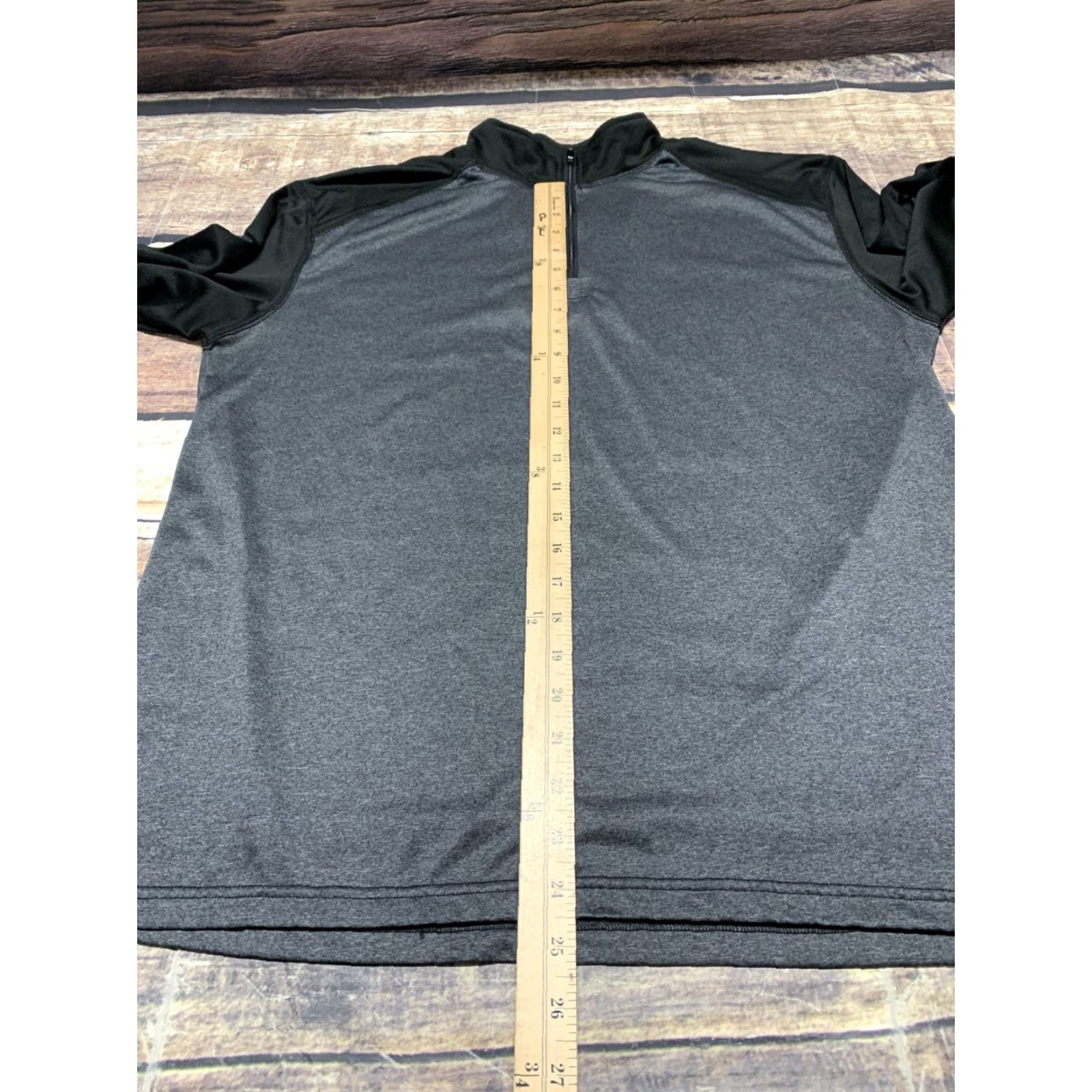 Vintage Badger Sport 1/4 Zip Pullover Shirt Mens Large Black Gray Active Lightweight Casual Sportswear Size US L / EU 52-54 / 3 - 7 Thumbnail