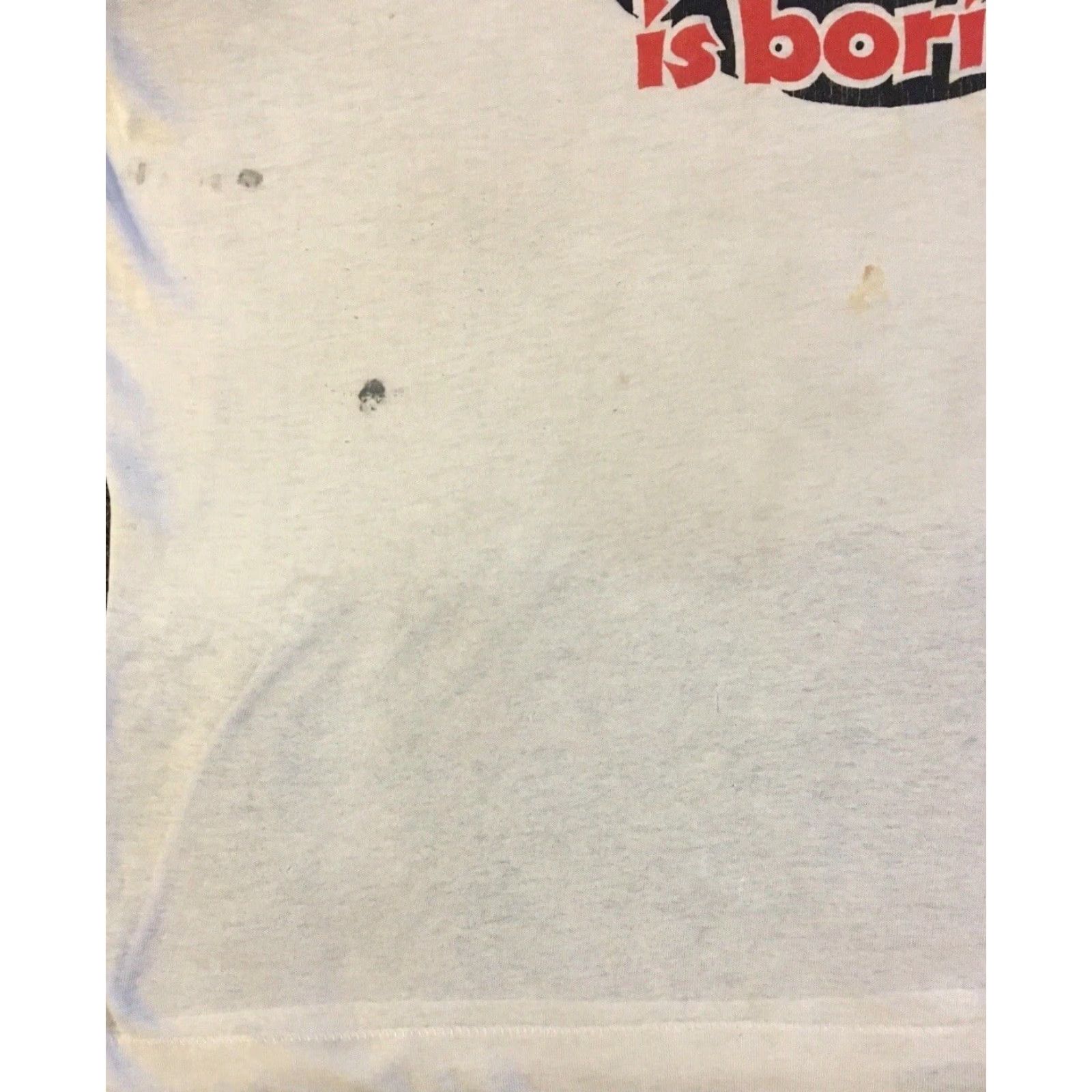 Vintage VINTAGE 90s Phoenix Is Boring Faded Distressed Shirt XL White T-Shirt Men Regular Fit Short Sleeve Sun Grunge Funny Joke Size US XL / EU 56 / 4 - 6 Thumbnail