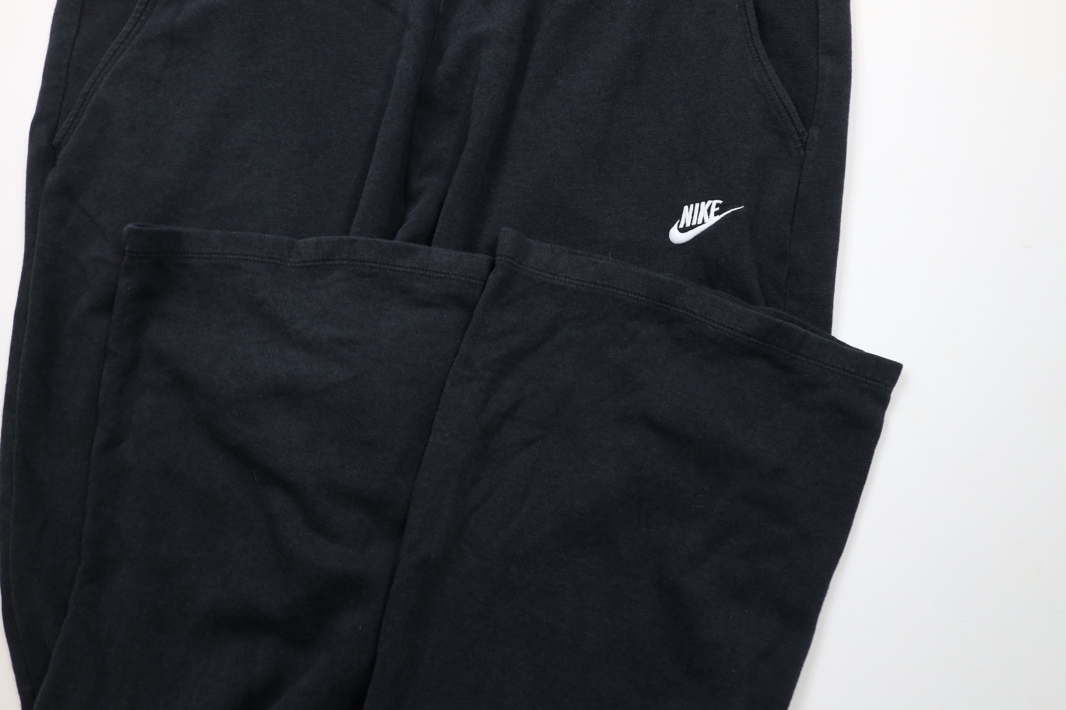 Nike × Vintage Vintage Nike Scott Mini Swoosh Wide Leg Sweatpants Black Size US 40 / EU 56 - 6 Thumbnail