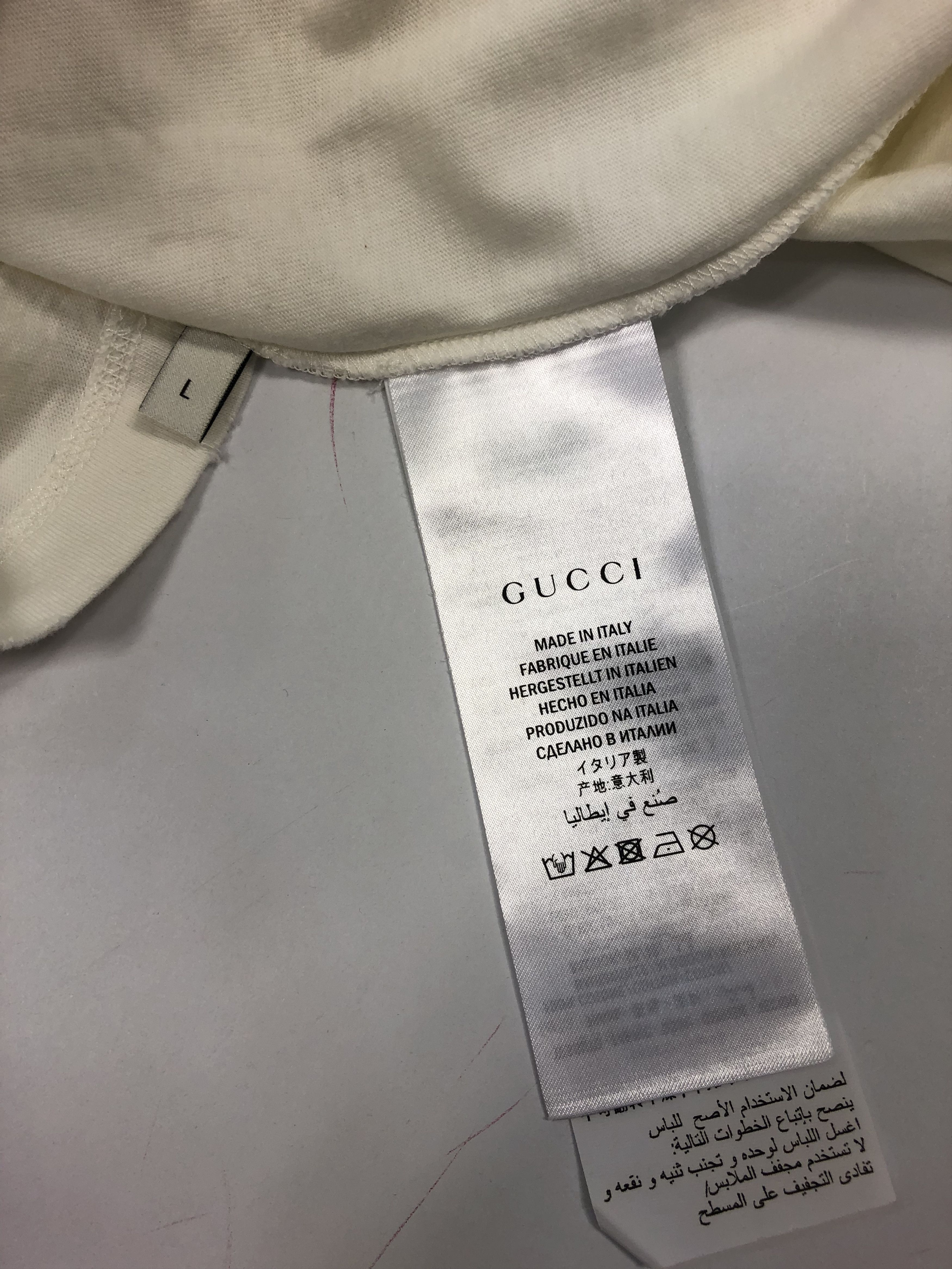 Gucci Classic Gucci T-shirt with embroidered bunny Size US L / EU 52-54 / 3 - 3 Thumbnail