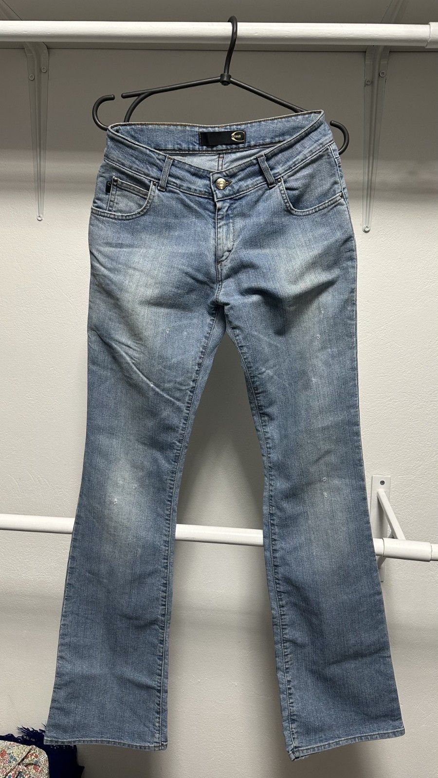 Just Cavalli Just Cavalli Women's Vintage Embroidered Flared Jeans Size 28" / US 6 / IT 42 - 2 Thumbnail