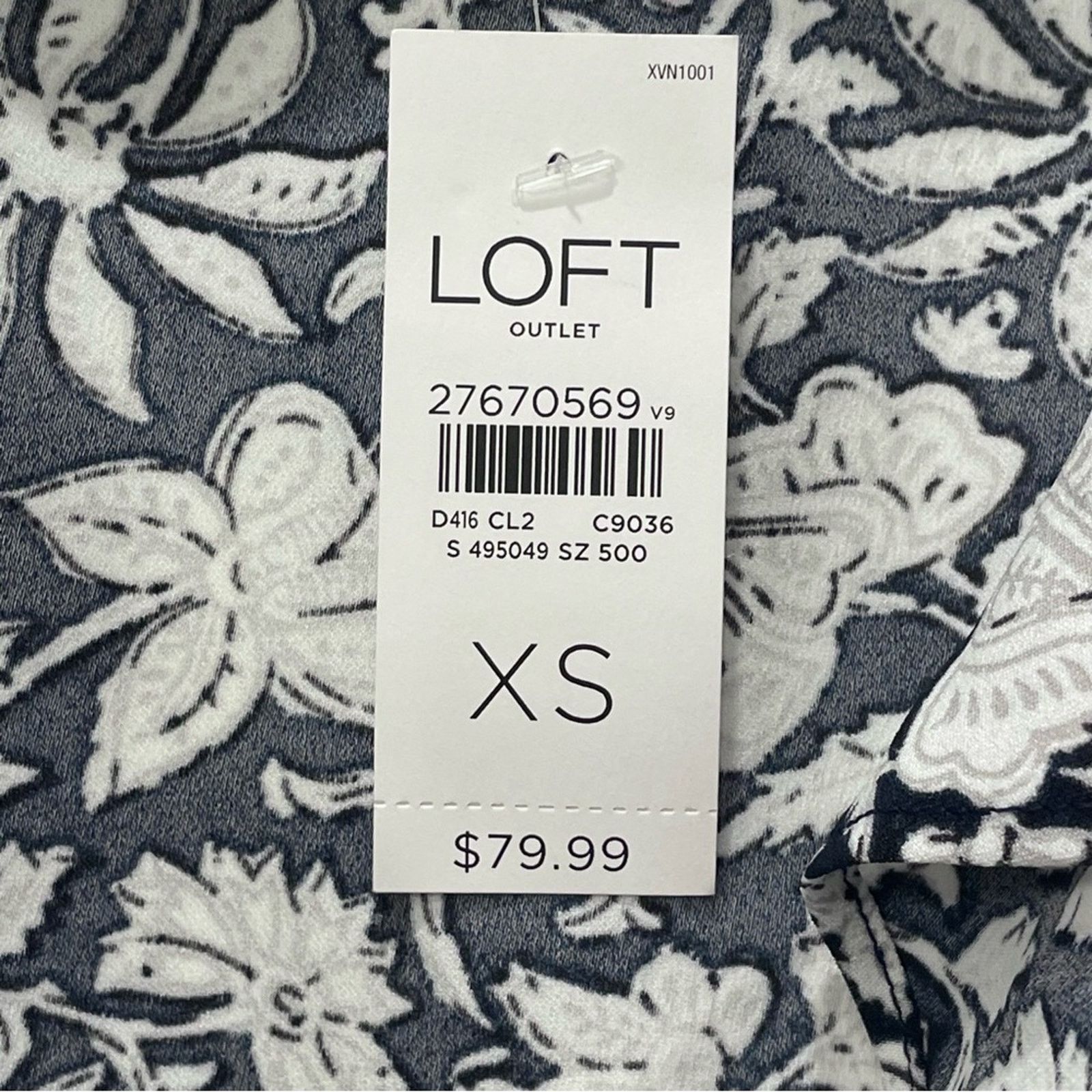 Loft Ann Taylor LOFT Floral Wrap Dress with Ruffle V Neck XS Size XS / US 0-2 / IT 36-38 - 14 Thumbnail