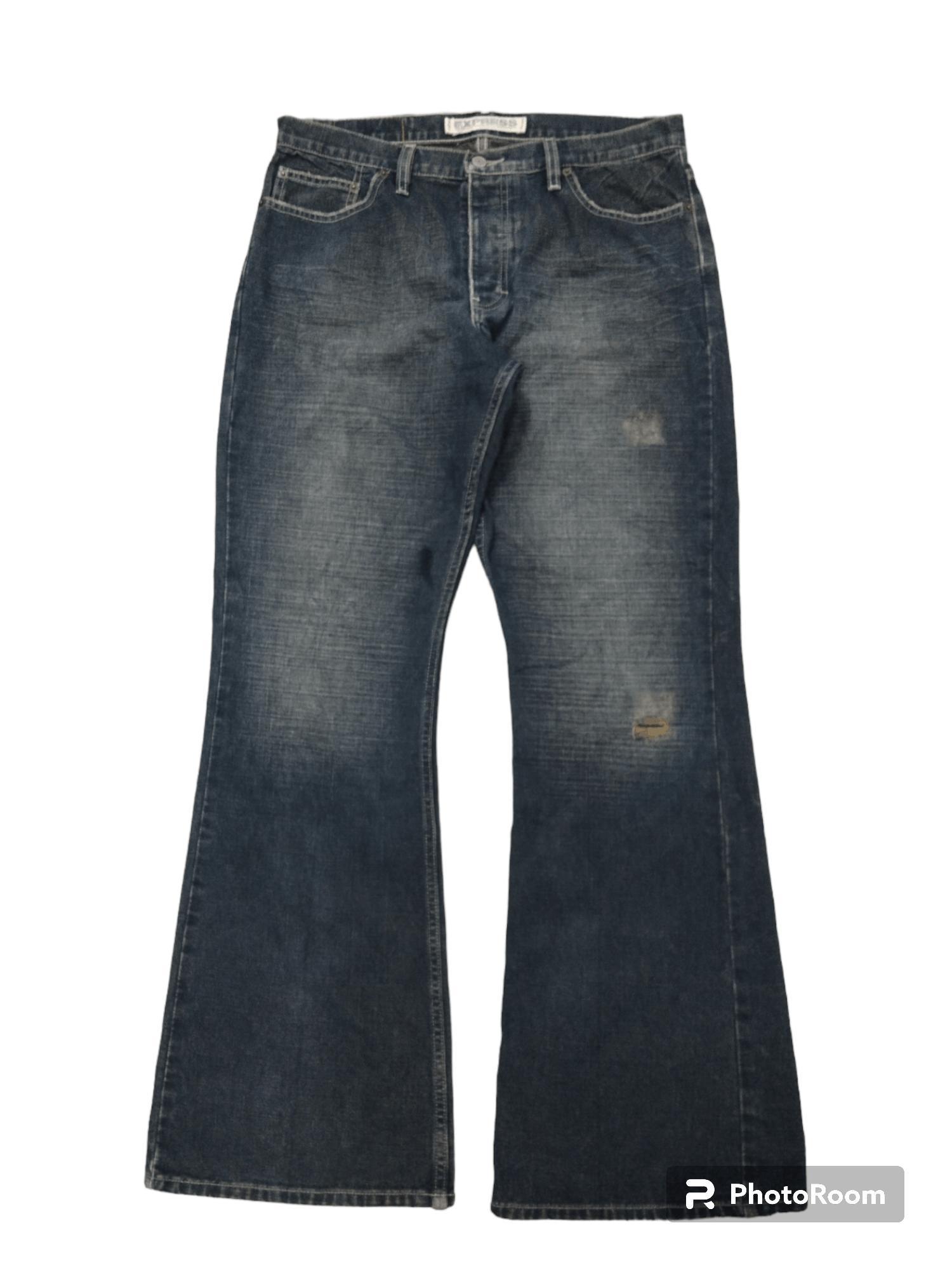 Japanese Brand FLARE SICK RIPED EXPRESS DENIM PANTS Size US 34 / EU 50 - 1 Thumbnail