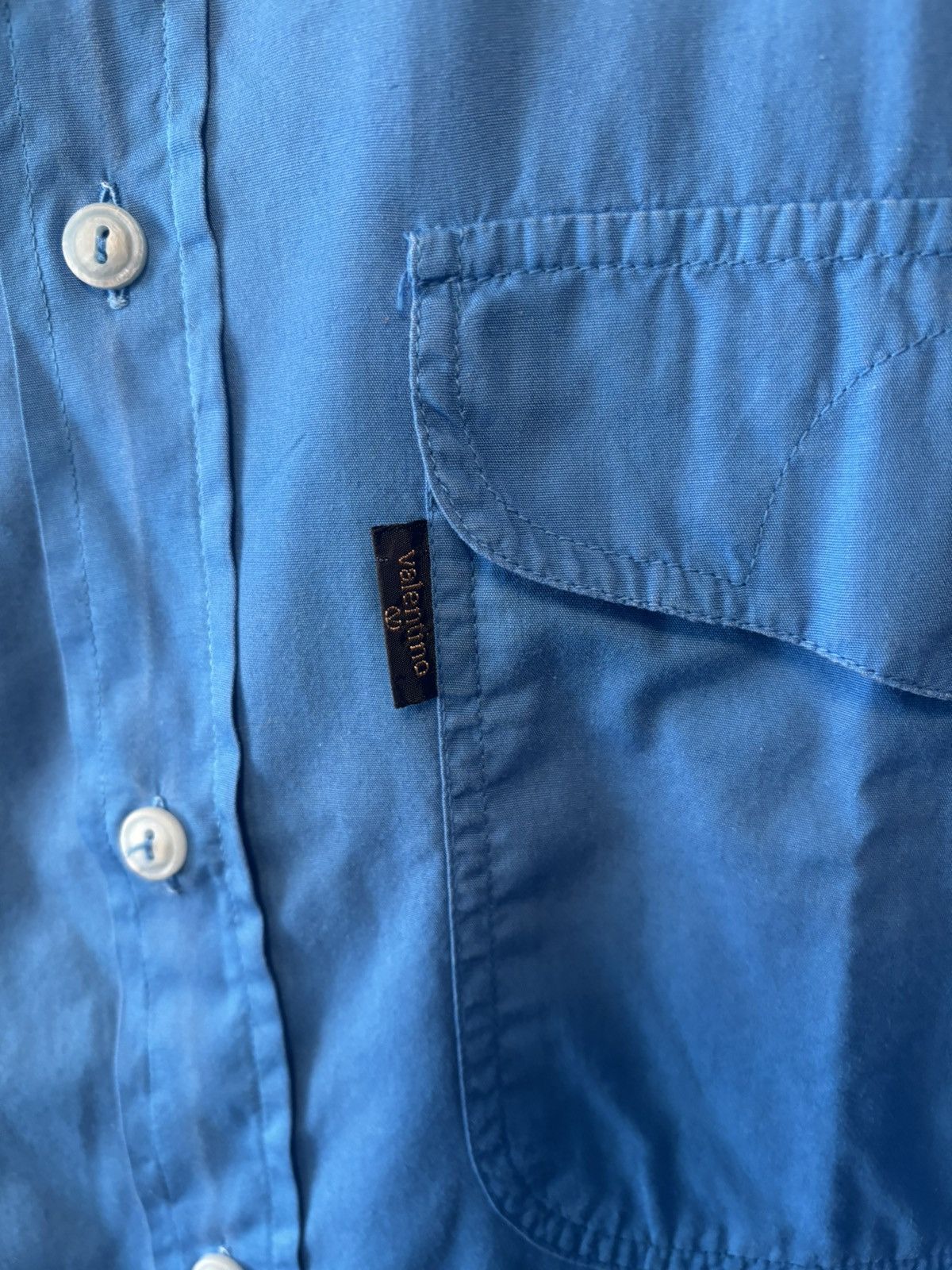 Valentino Valentino Jeans Blue Button Down Shirt Size 41 Size US L / EU 52-54 / 3 - 5 Thumbnail