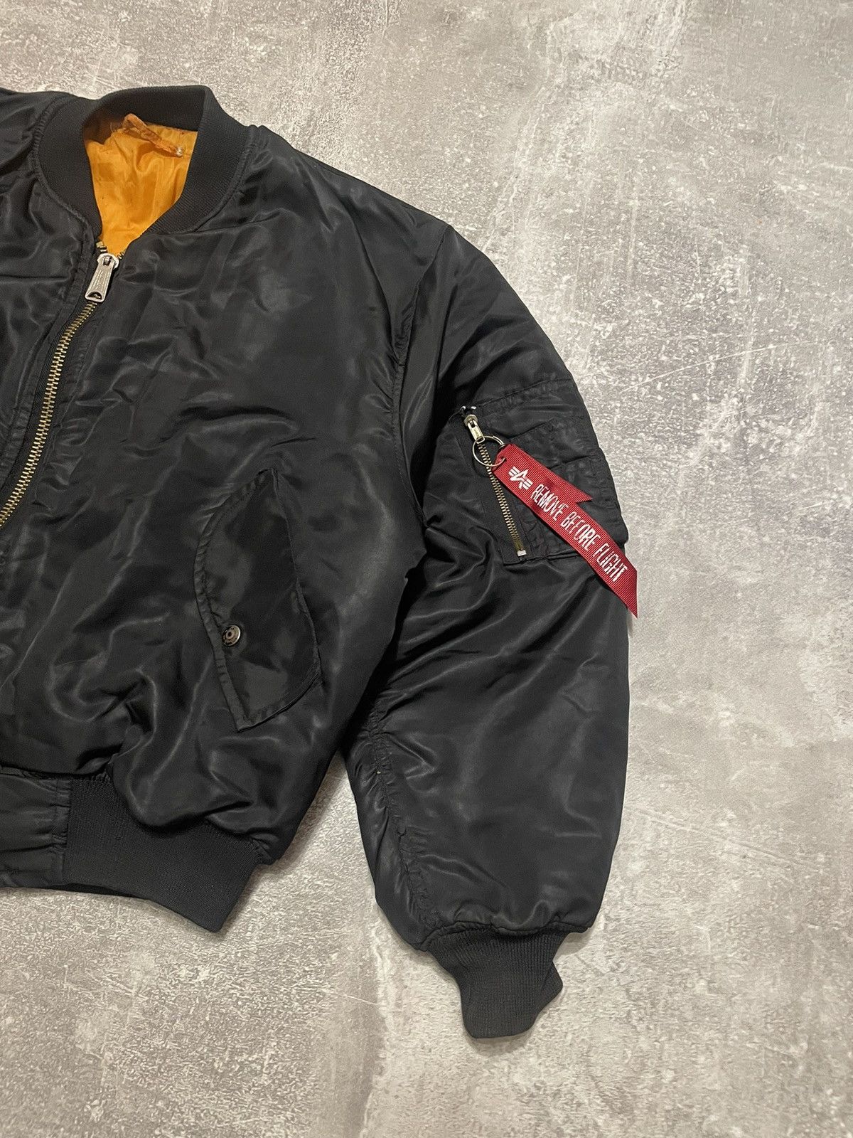 Alpha Industries Vintage 90's MA1 Flyer's Intermediate Bomber Jacket Size US L / EU 52-54 / 3 - 4 Thumbnail