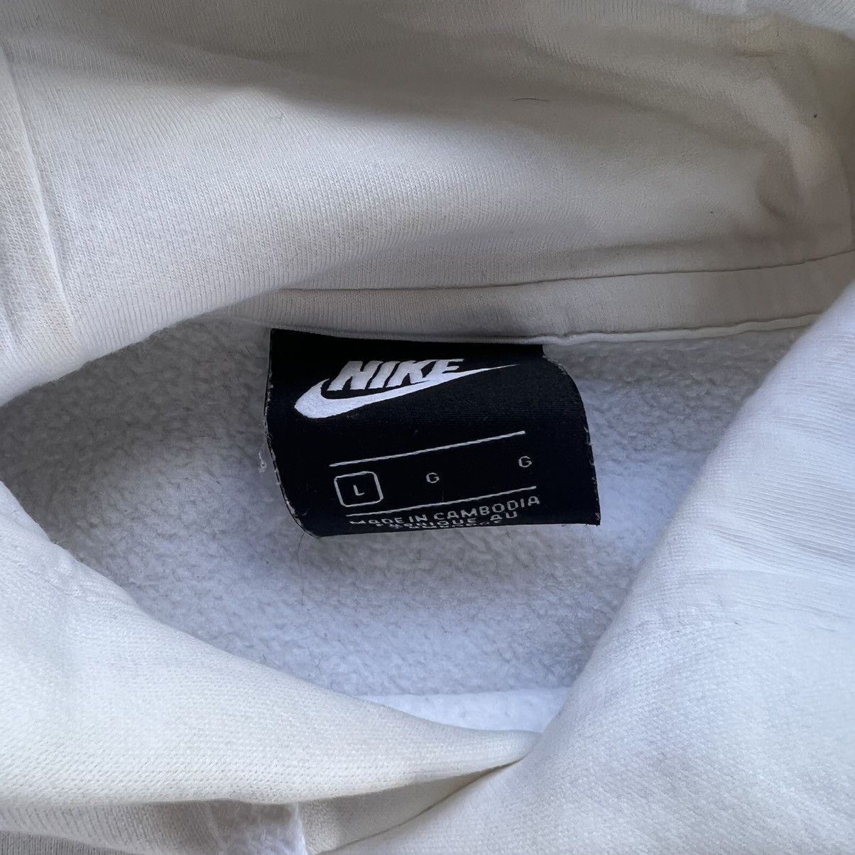 Nike × Vintage Nike Vintage Zip Hoodie Big Logo Mini Swoosh Y2k Style Size US L / EU 52-54 / 3 - 6 Thumbnail