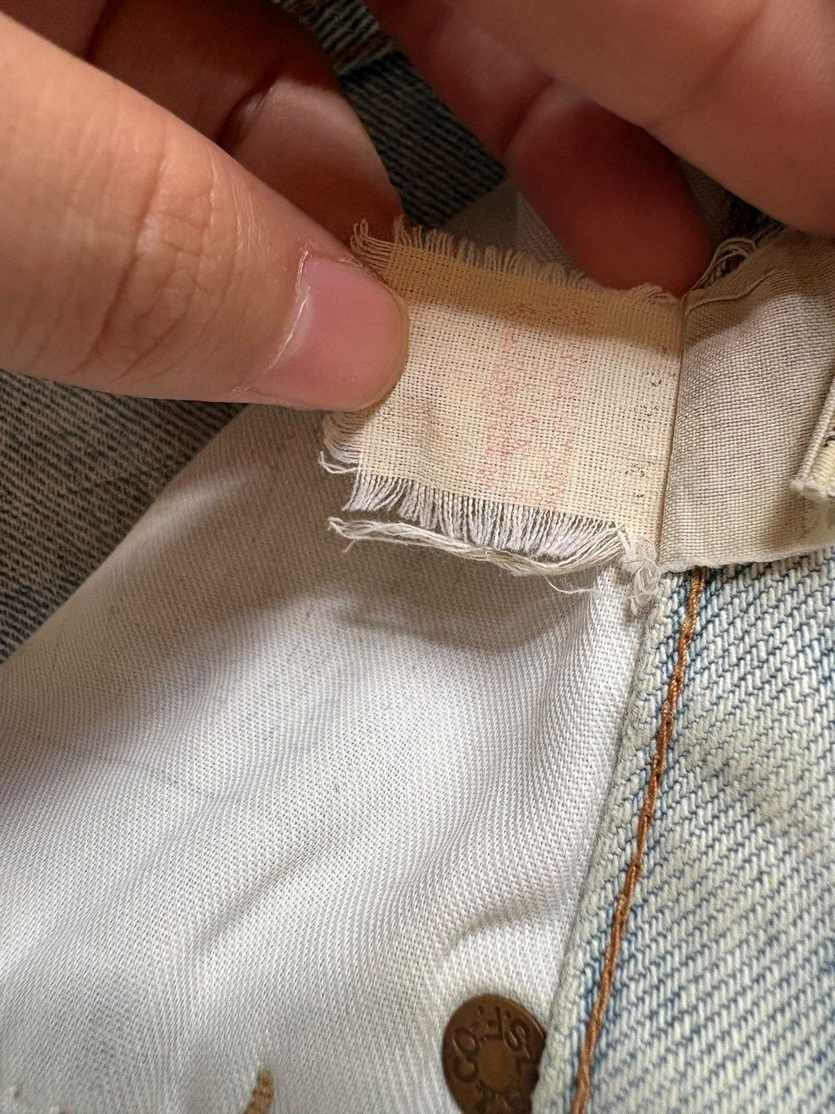 Levi's Vintage 80s Levis 502 Big E Selvedge Mud Wash Loose Jeans Size US 28 / EU 44 - 12 Thumbnail