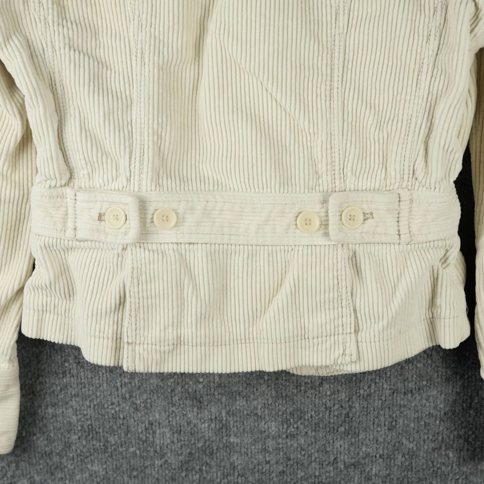 Polo Ralph Lauren Ralph Lauren Jacket Womens Small White Corduroy Button Front Pockets Polo Jeans Size 28" / US 6 / IT 42 - 3 Thumbnail