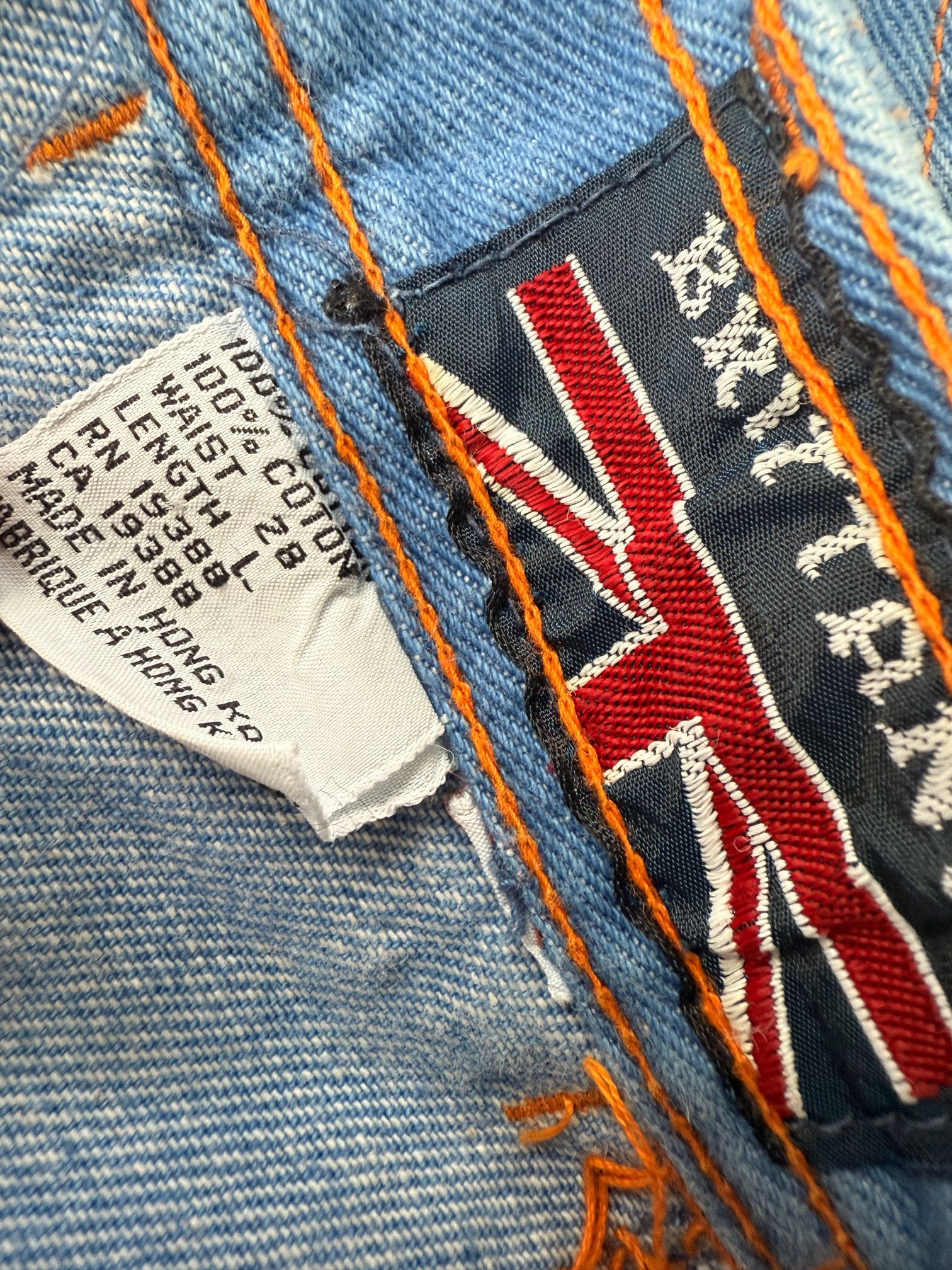 Other 1970's Brittania Window Pane Jeans Bell Bottoms Size 24" / US 00 / IT 34 - 4 Thumbnail