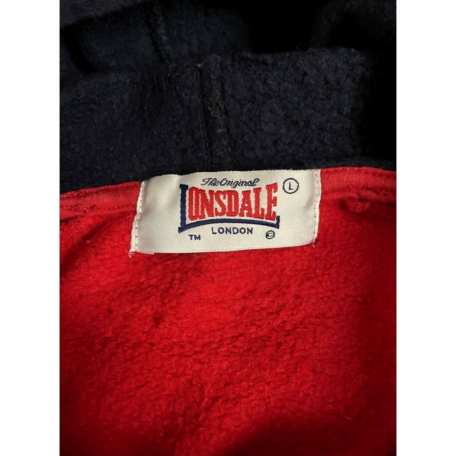 Lonsdale Lonsdale Hoodie Mens Size L Red Cotton Long Sleeve Drawstring Pocket Size US L / EU 52-54 / 3 - 3 Thumbnail