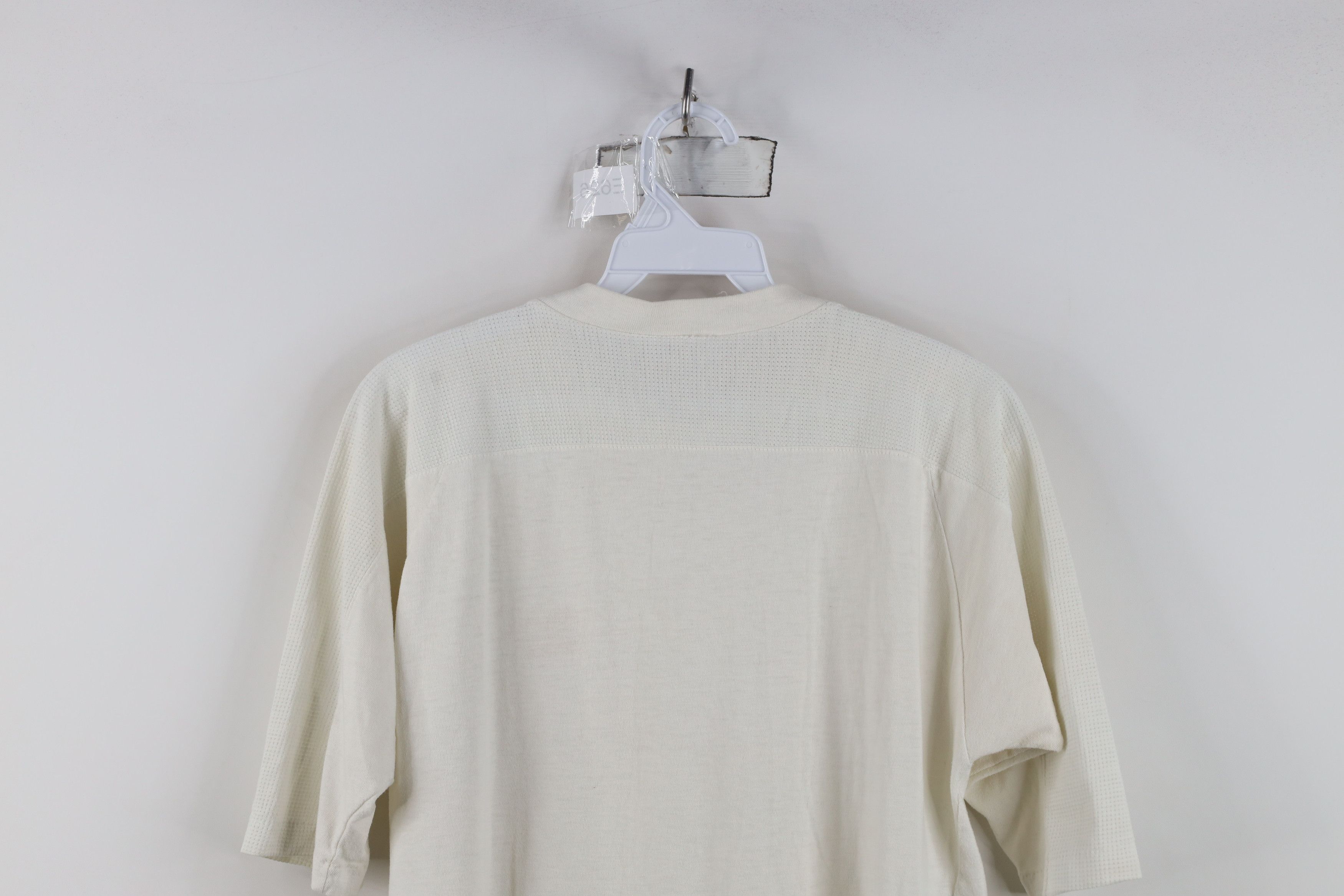 Vintage Vintage 70s College Mesh Henley Jersey T-Shirt White USA Size US M / EU 48-50 / 2 - 15 Thumbnail