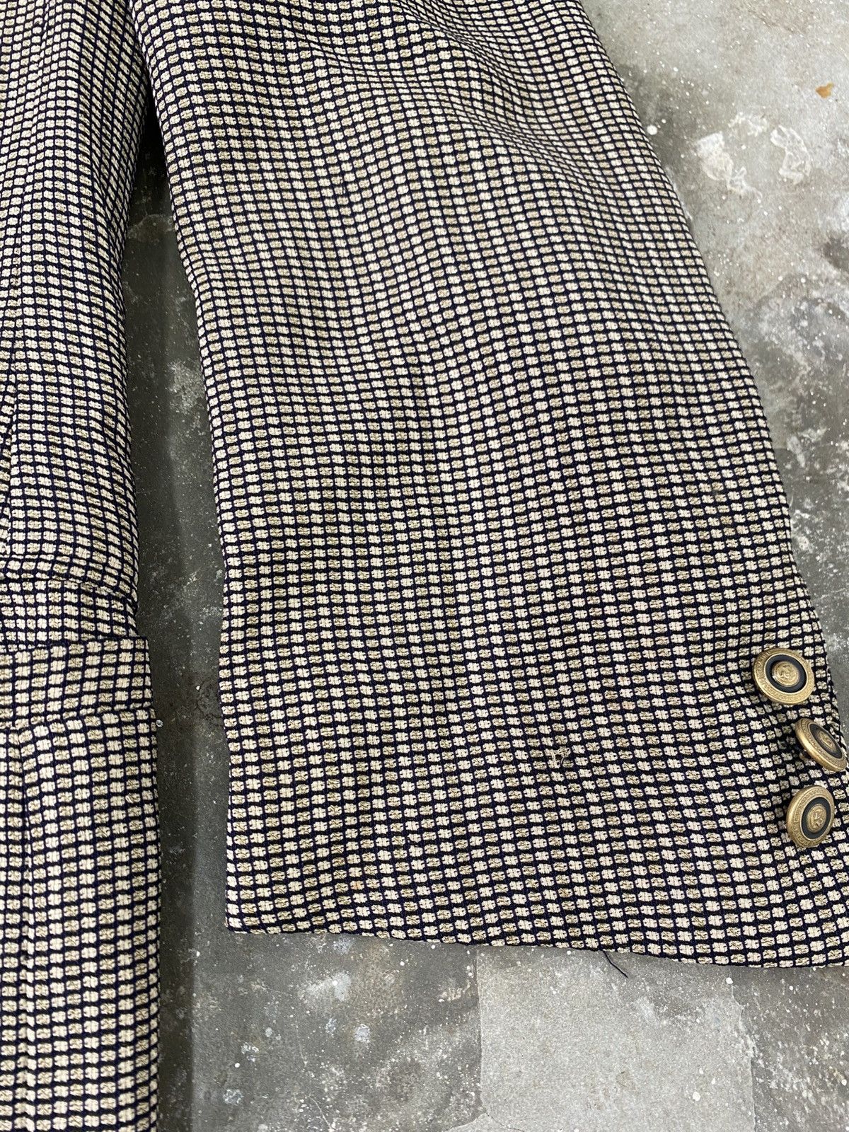 Versace Rare Vintage 90s Versace Classic V2 Checkered Blazer Size US M / EU 48-50 / 2 - 5 Thumbnail