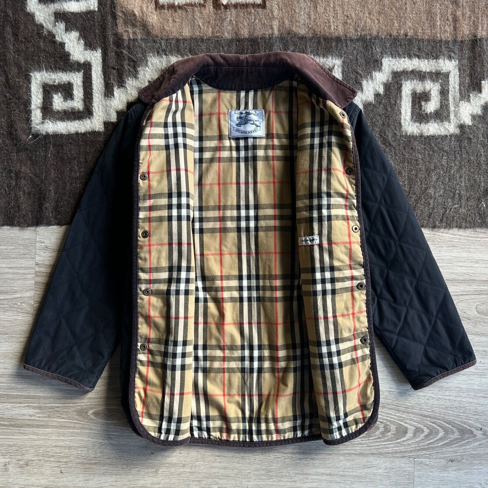 Burberry Burberrys Vintage Youth Quilted Nova Check Jacket 8626AC Size L / US 10 / IT 46 - 2 Thumbnail