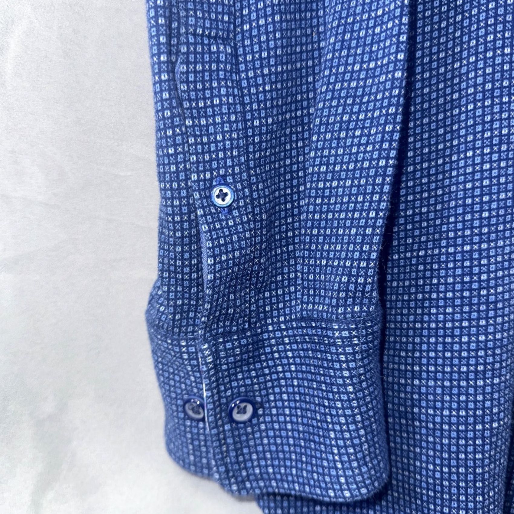 Robert Graham Robert Graham Shirt Mens 3XL Blue Classic Long Sleeve Button Front Flip Cuff Size US XXL / EU 58 / 5 - 6 Thumbnail