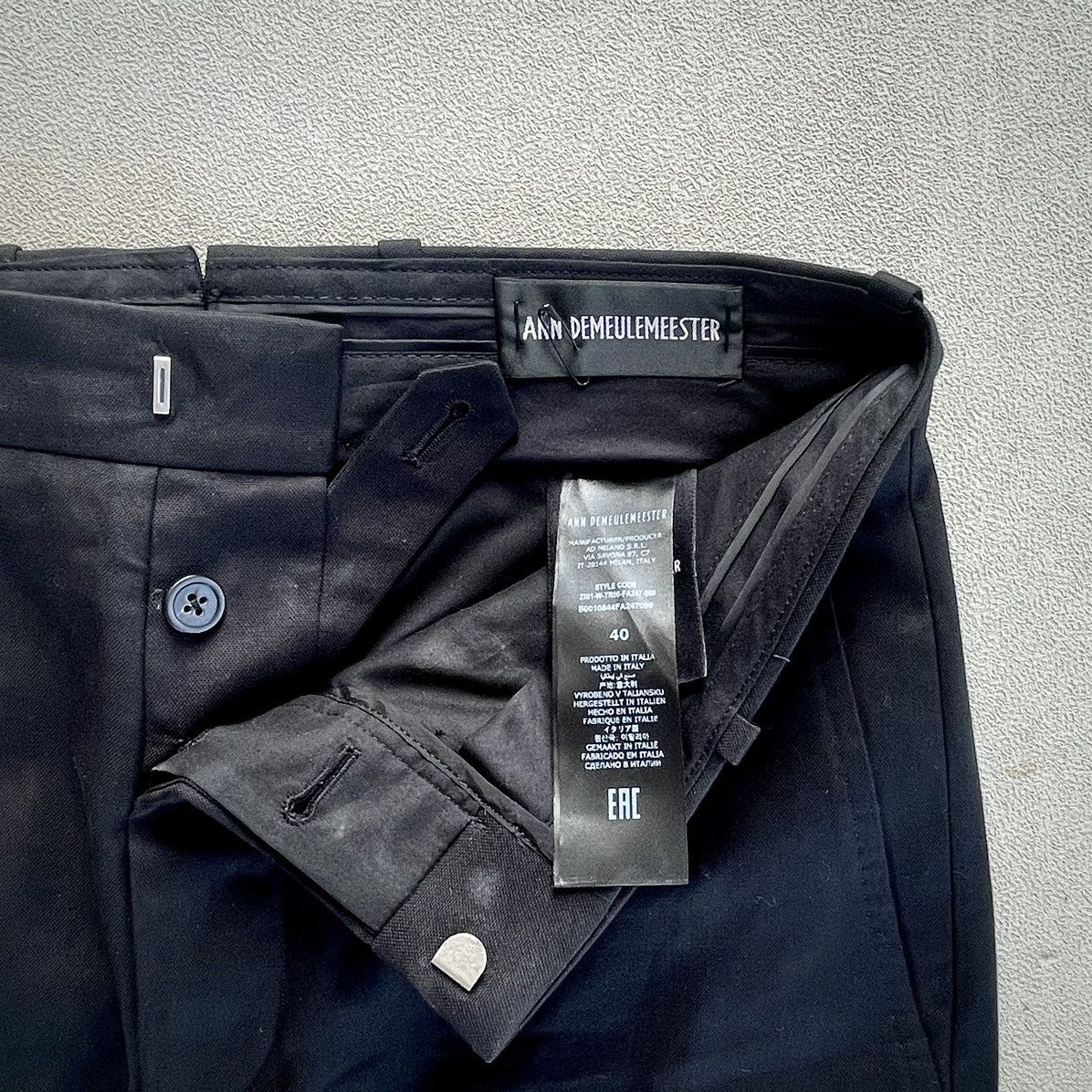 Ann Demeulemeester SS23 Cotton Pants Size US 29 - 2 Thumbnail
