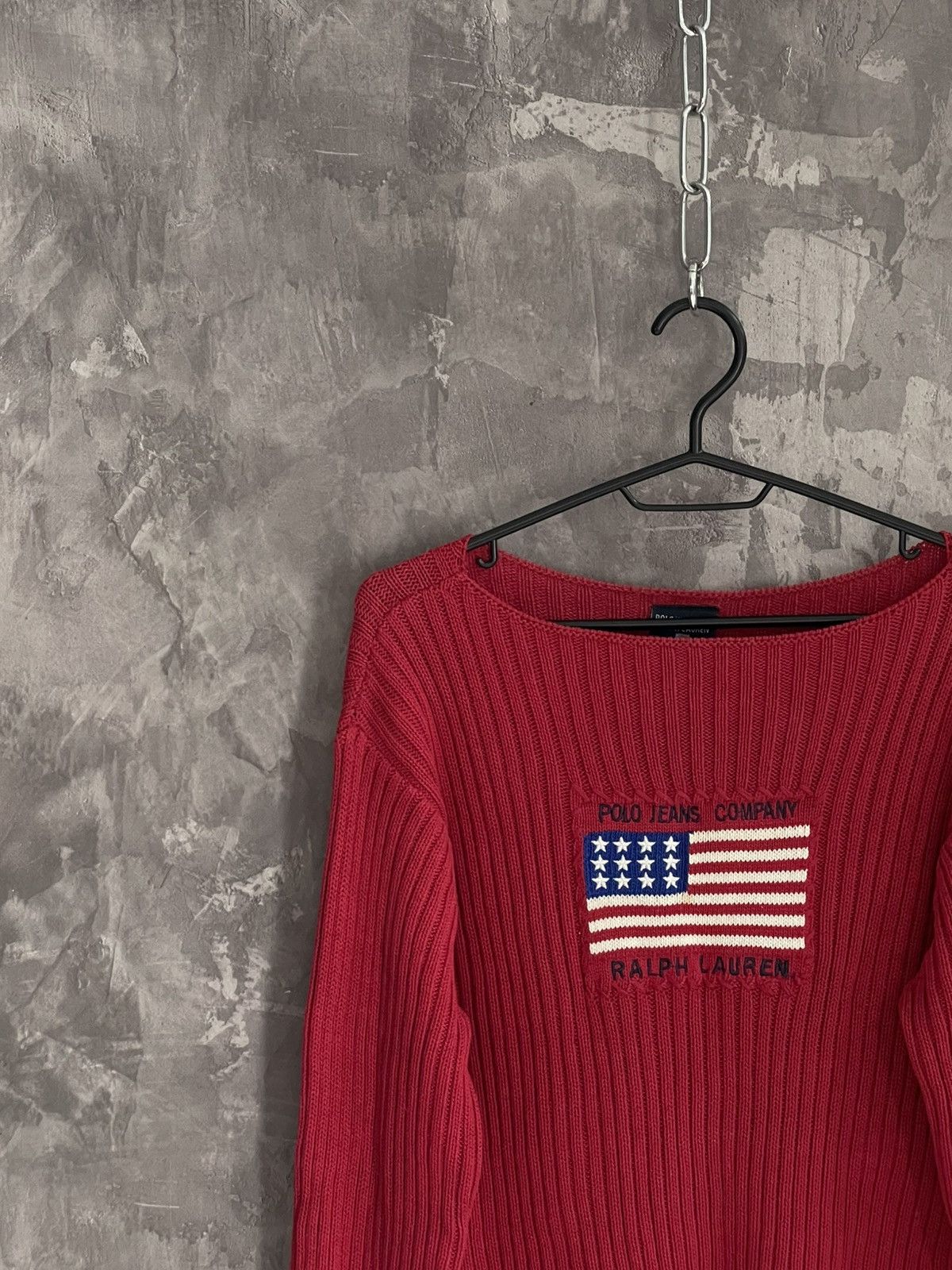 Polo Ralph Lauren × Vintage Vintage Polo Ralph Lauren USA Knit Sweater Size M / US 6-8 / IT 42-44 - 3 Thumbnail