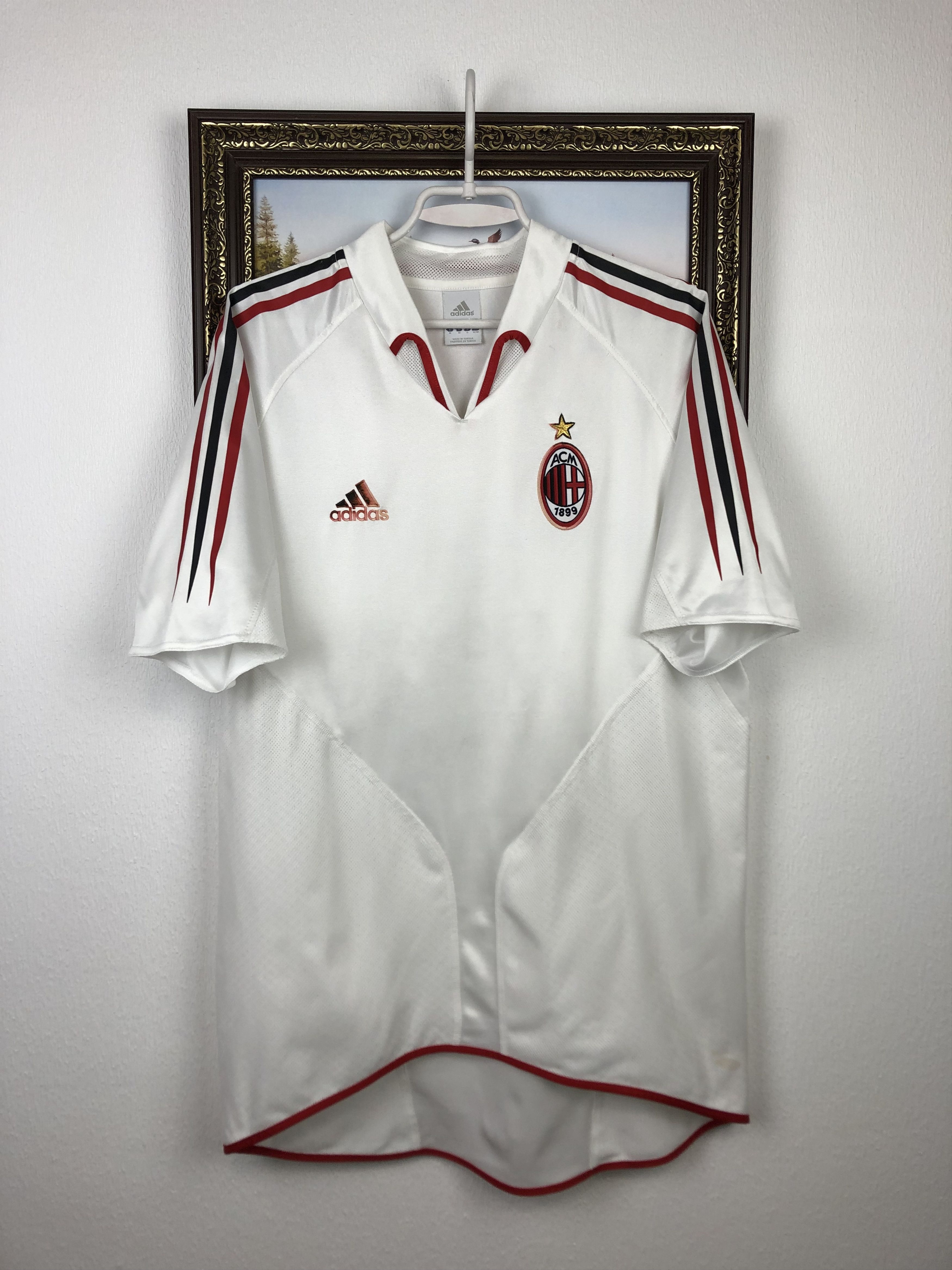 Adidas Milan football shirt 2004 Soccer Adidas Jersey Maglia Tee Size US M / EU 48-50 / 2 - 1 Thumbnail