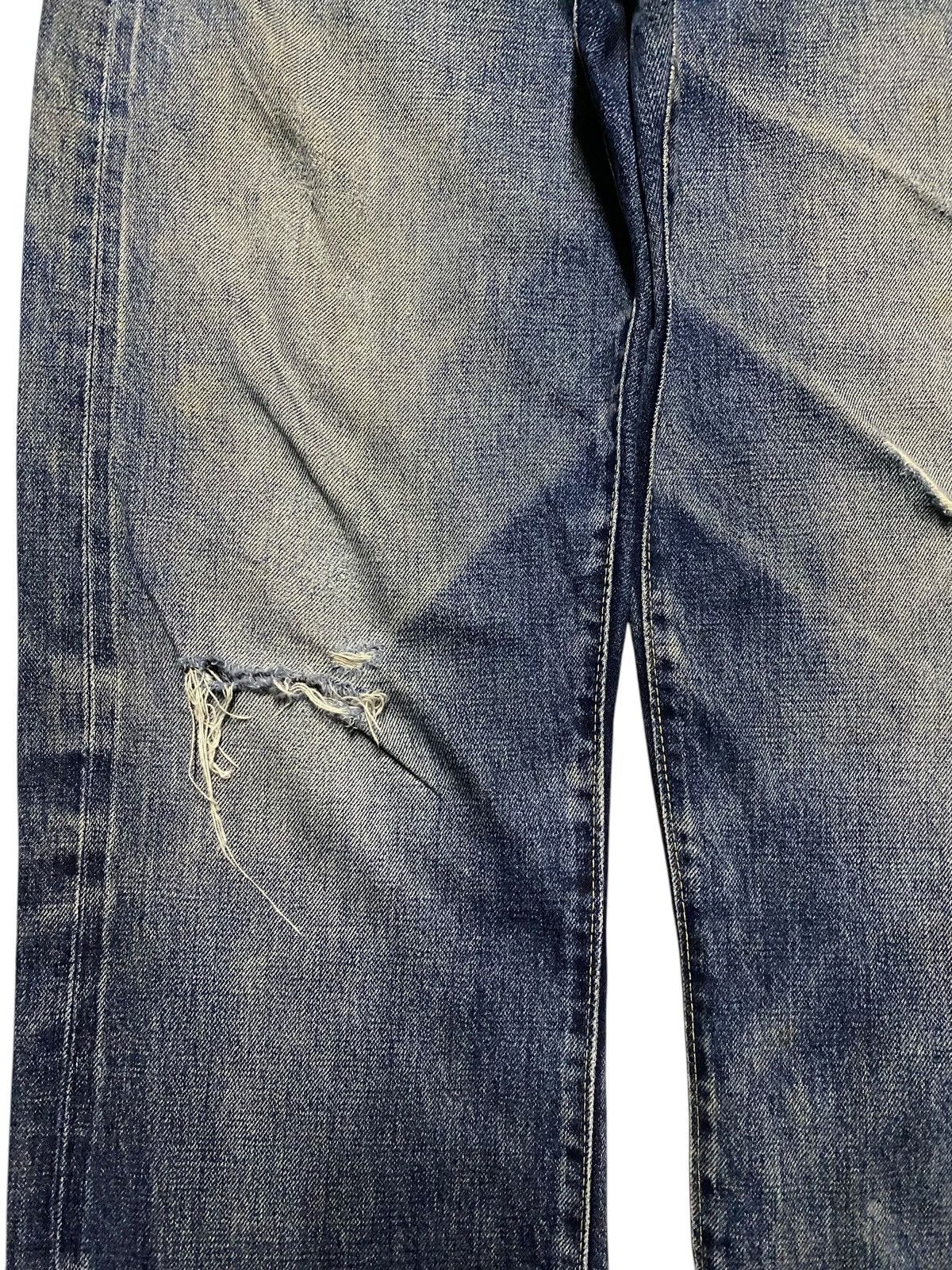 Denime Vintage Denime Selvedge Mud Wash Distressed Loose Jeans Size US 30 / EU 46 - 9 Thumbnail