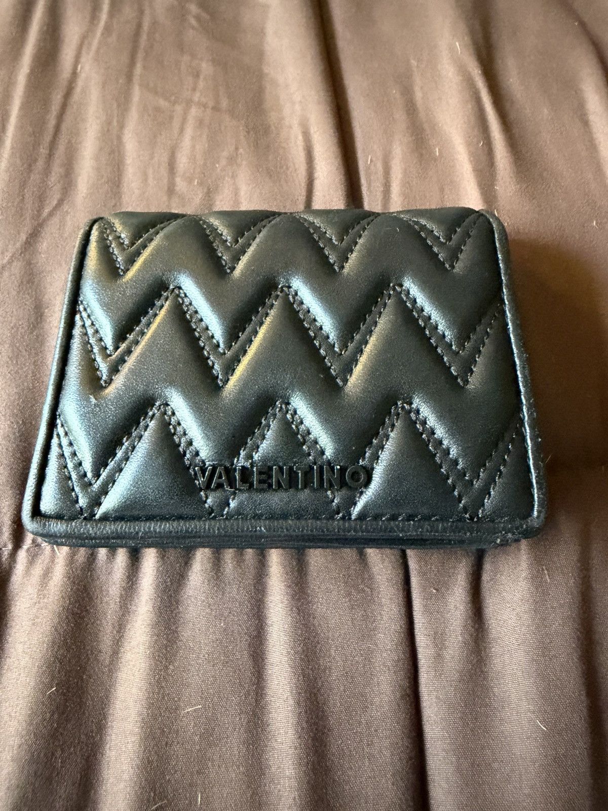 Valentino Valentino Nero Sauvage Quilted Leather Wallet Size ONE SIZE - 1 Thumbnail