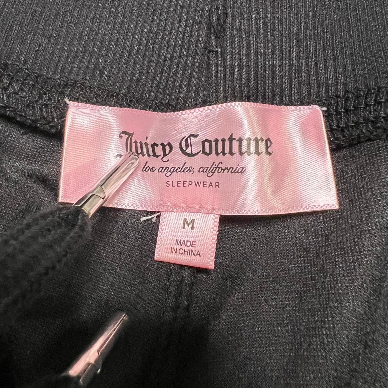Juicy Couture Juicy Couture Black Bling Velour Y2K Sweatpants NWT - M Size 28" / US 6 / IT 42 - 3 Thumbnail