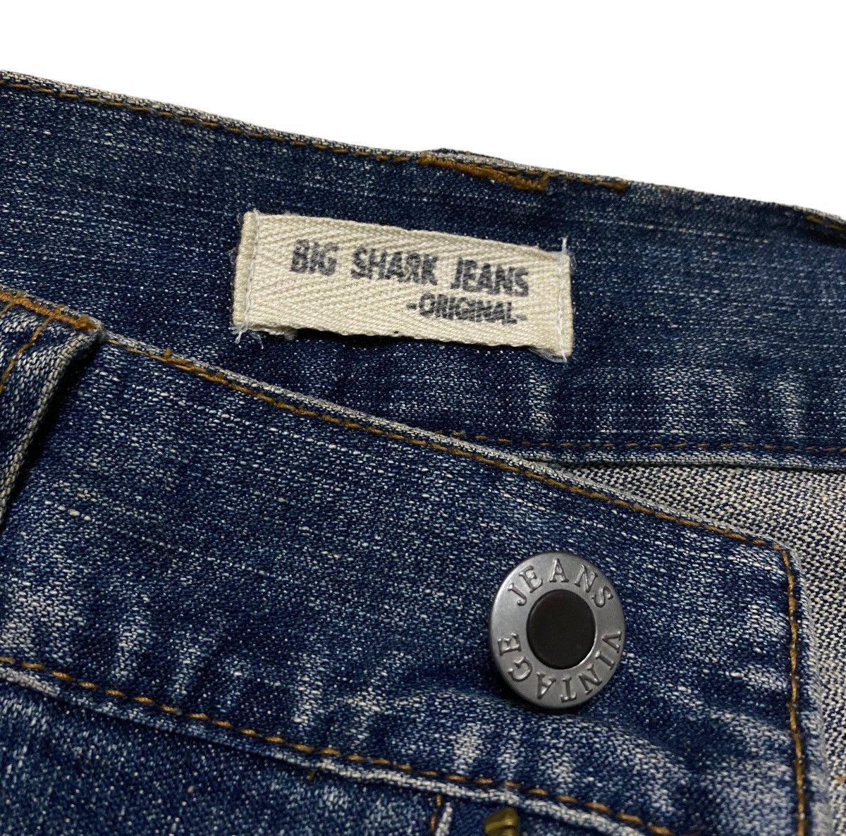 If Six Was Nine × Japanese Brand Rare Design Vintage Brand Big Shark Distressed Jeans 2000s Size US 33 - 7 Thumbnail