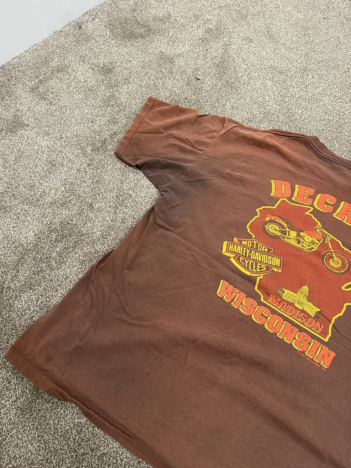 Harley Davidson Vintage Distressed Harley Davidson Motorcycles Tee Size US XL / EU 56 / 4 - 14 Thumbnail