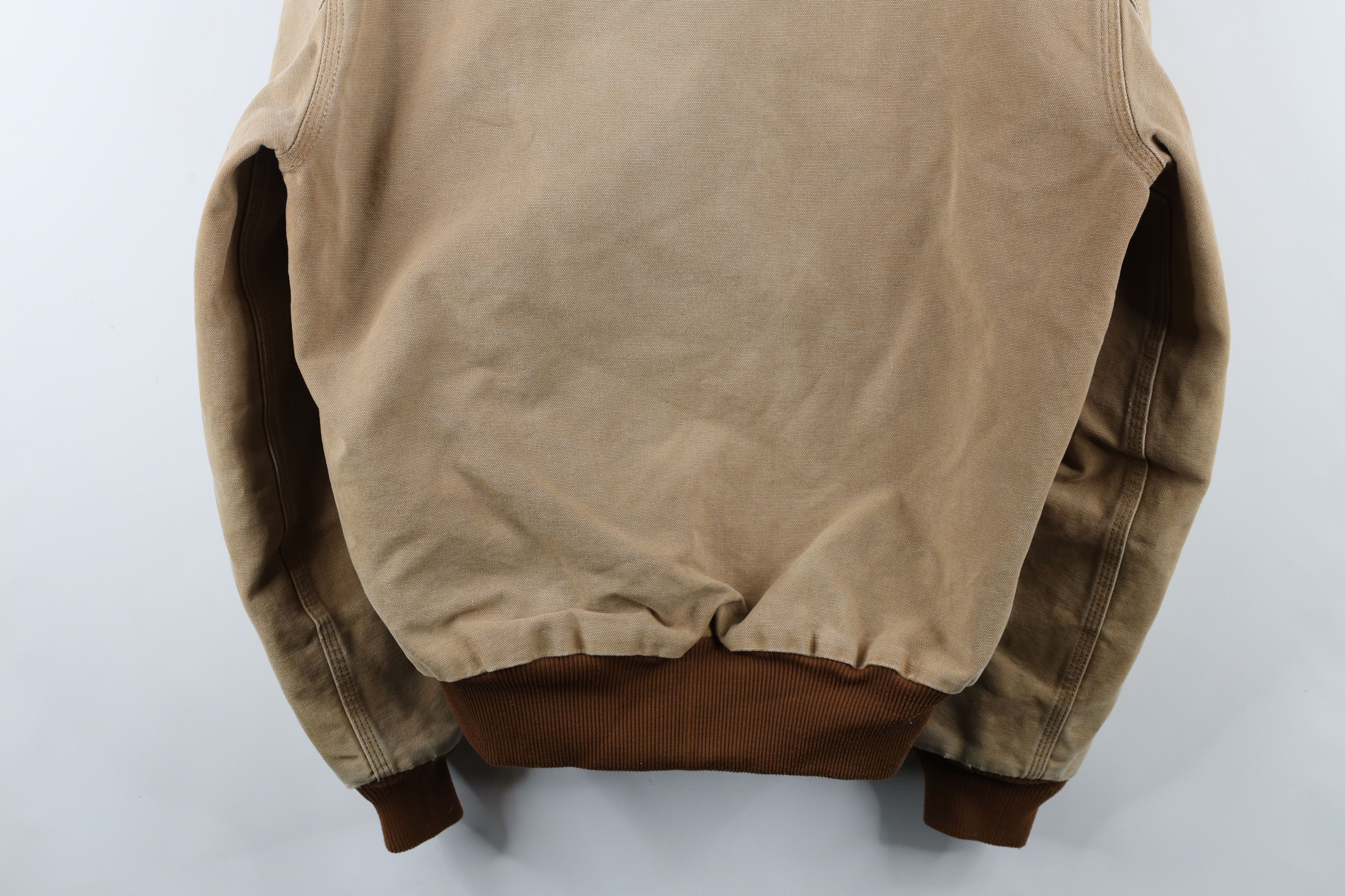 Carhartt × Vintage Vintage 90s Carhartt Full Zip Hooded Jacket Duck Brown USA Size US M / EU 48-50 / 2 - 15 Thumbnail