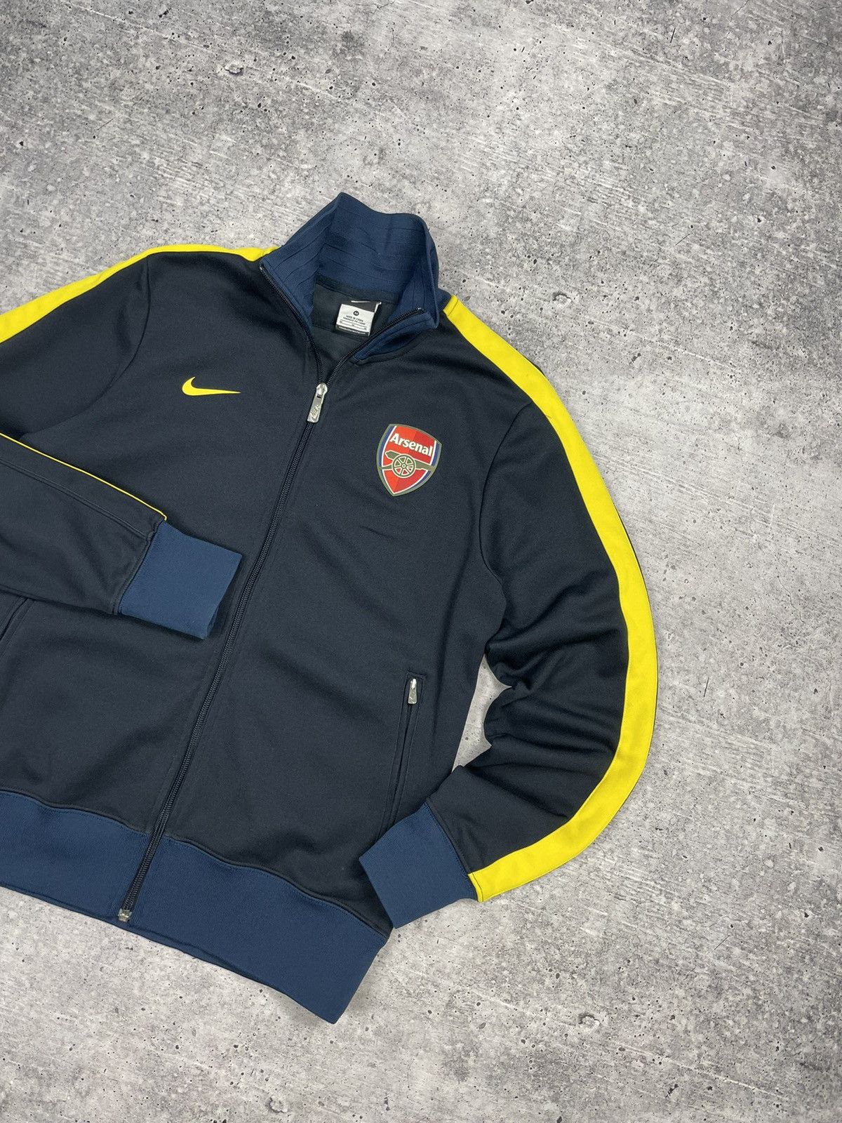 Nike × Vintage Vintage Nike Y2K Style Football Arsenal Big Logo Zip Olympic Size US M / EU 48-50 / 2 - 3 Thumbnail