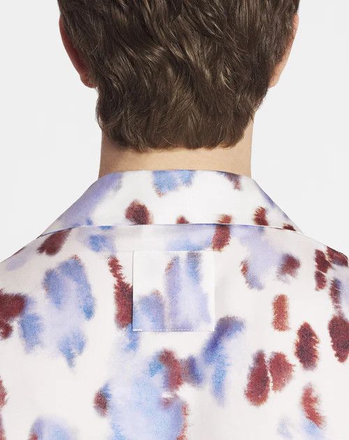 Lanvin o1h1sh11224 Abstract Print Bowling Shirt in Multicolor Size US XL / EU 56 / 4 - 6 Thumbnail