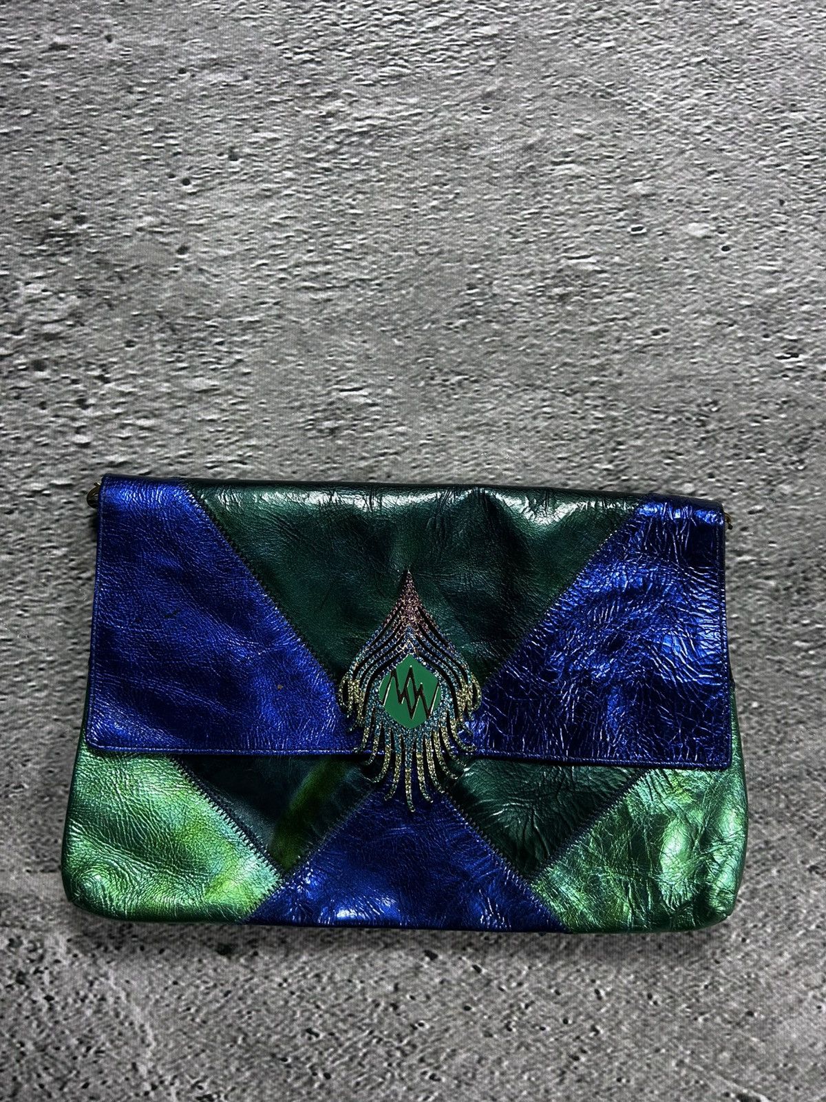 H&M × Matthew Williamson Matthew Williamson HM crossbody Bag Y2K green blue Size ONE SIZE - 2 Thumbnail