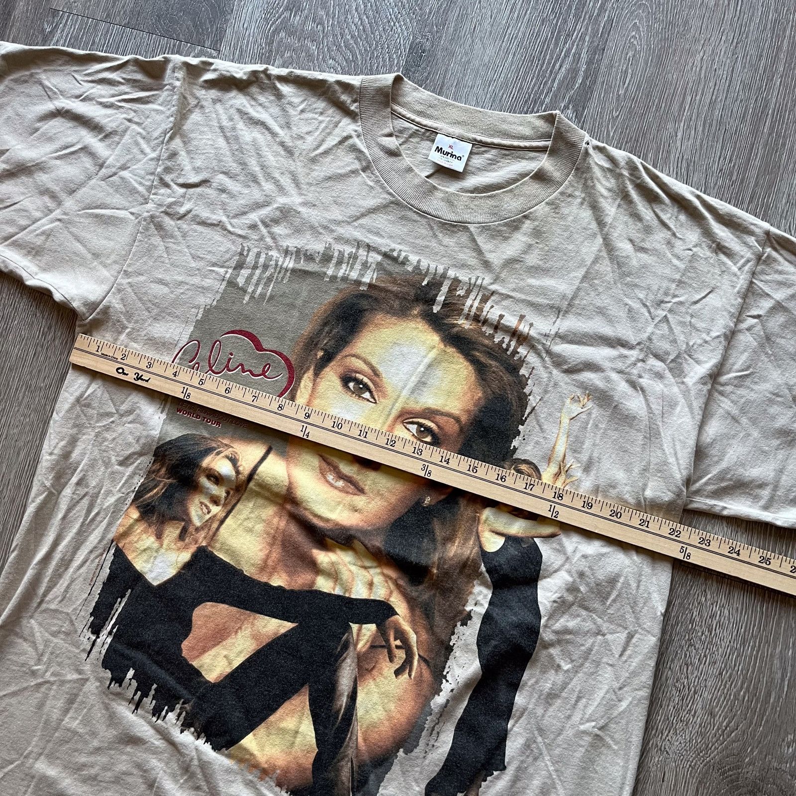 Vintage 1998 Celine Dion Lets Talk About Love World Tour T Shirt XL Size US XL / EU 56 / 4 - 5 Thumbnail