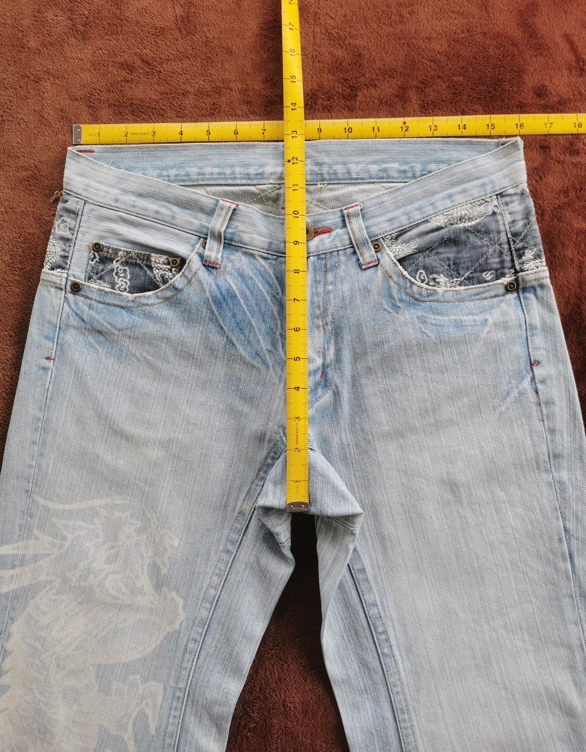 Karakuri Tamashii Dragon Graphic Denim Jeans Karakuri Tamashi Inspire Size US 32 / EU 48 - 9 Thumbnail