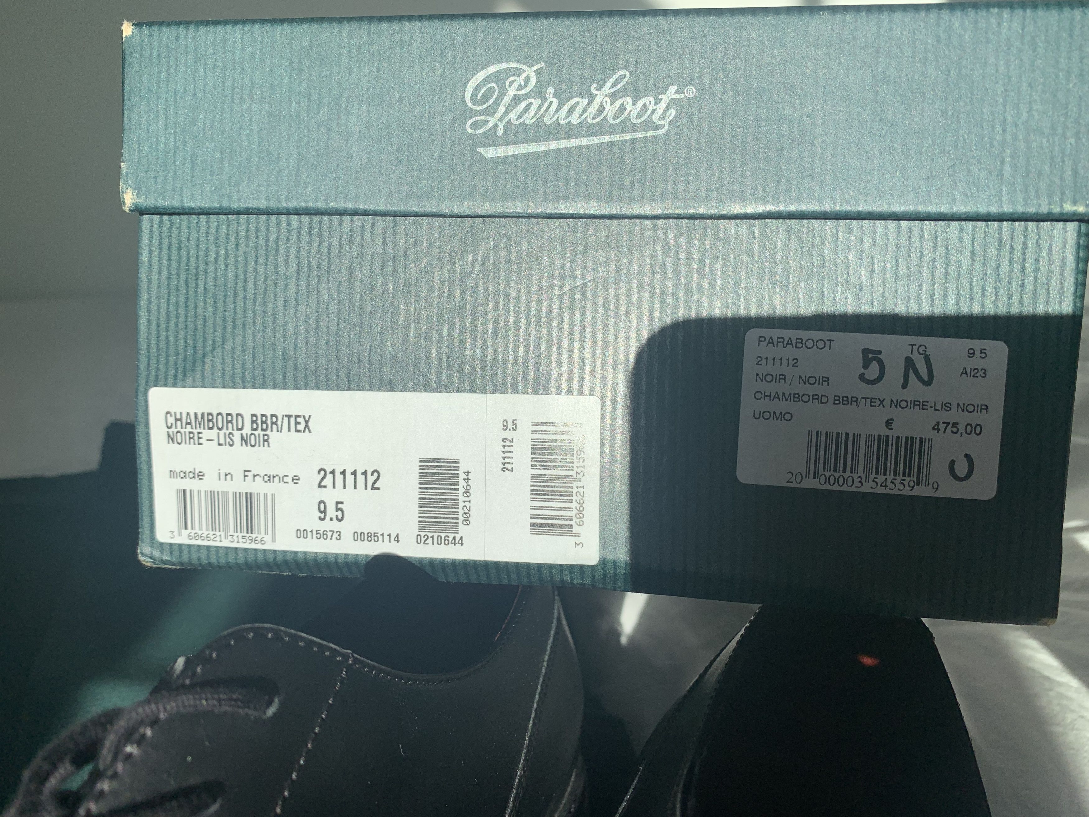 Paraboot Paraboot Chambord BBR Lisse Noir Size US 10.5 / EU 43-44 - 9 Thumbnail