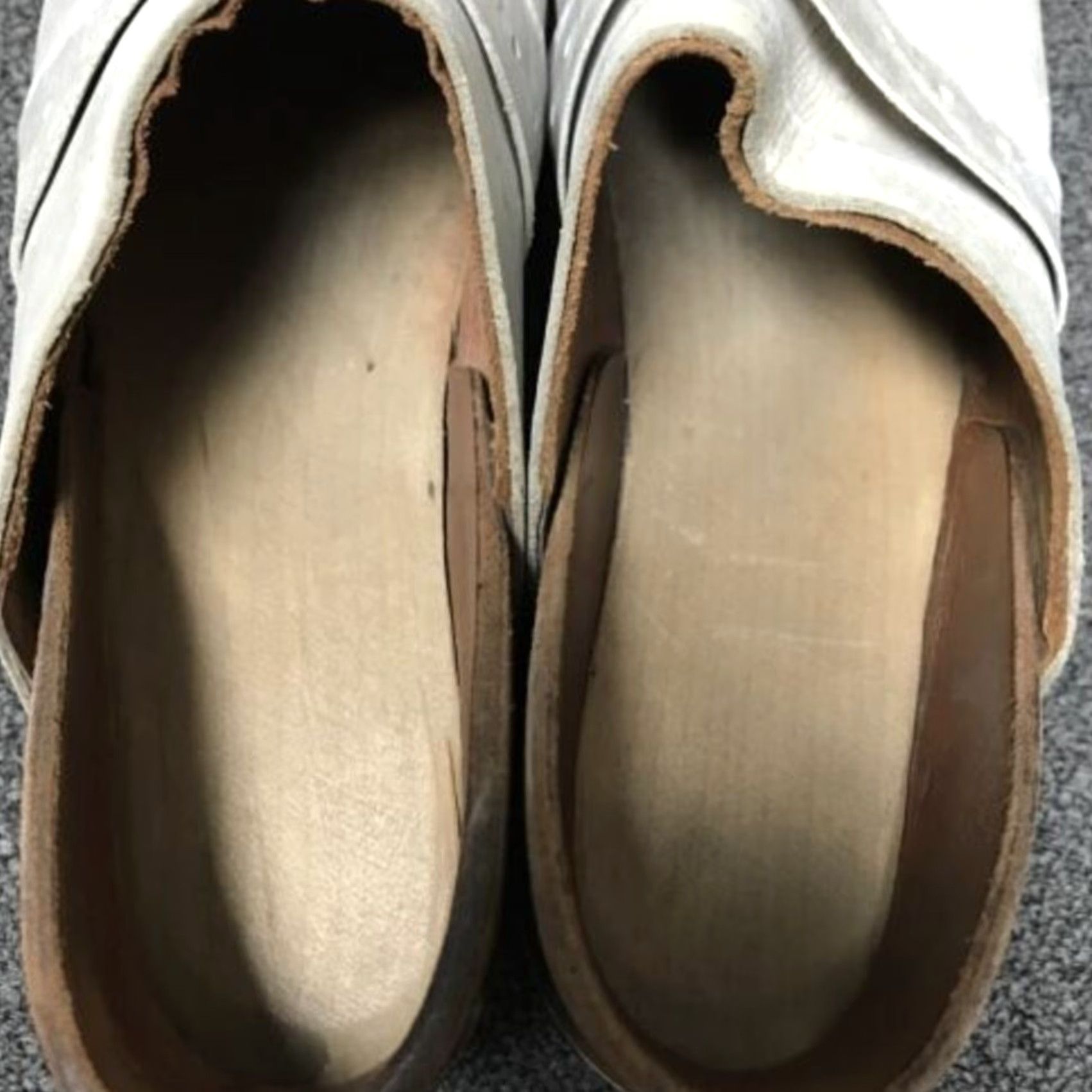 Vintage VINTAGE Handmade Clog Mule Women Leather White Brown Goodyear Soles 7 Accessories Size US 7 / IT 37 - 7 Thumbnail