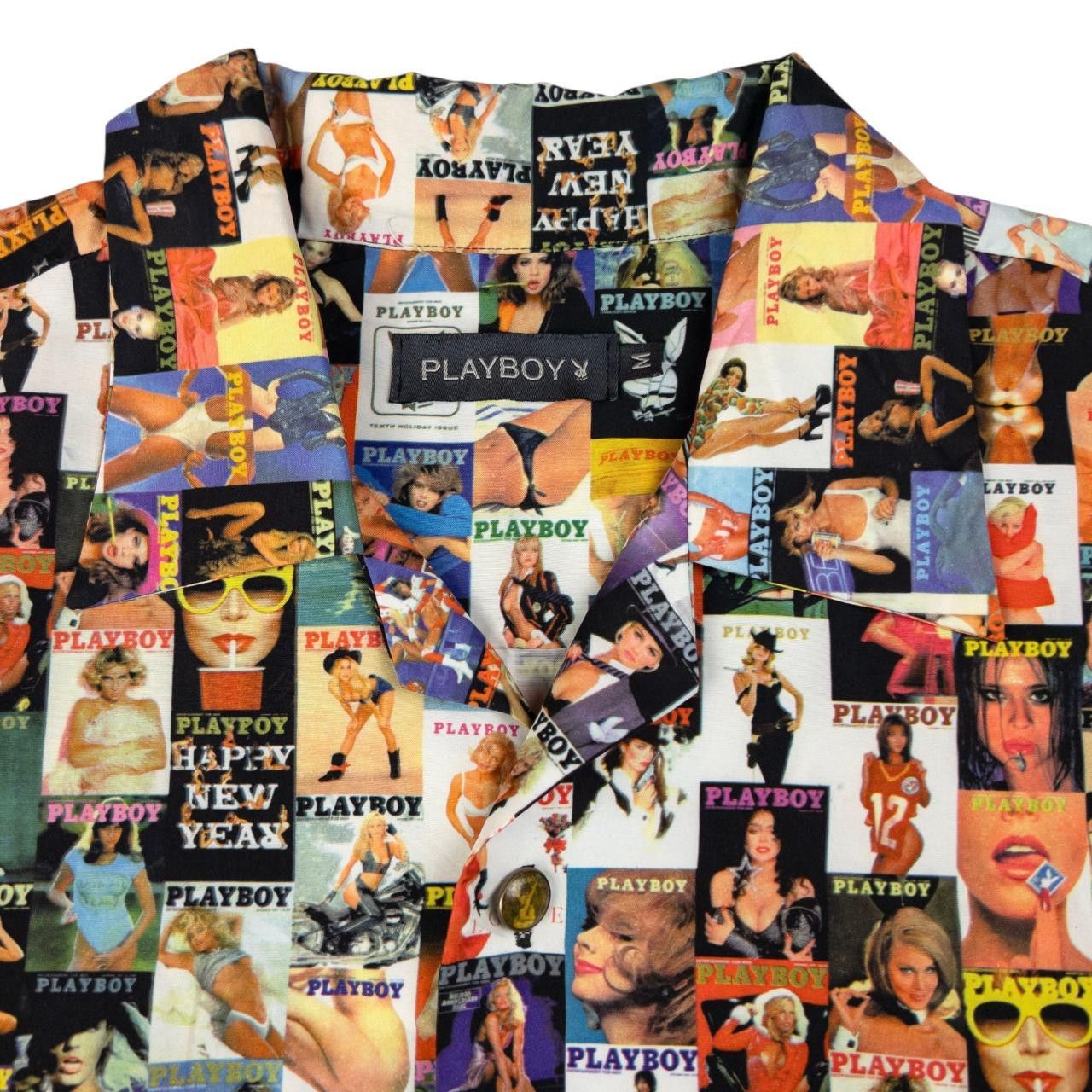Playboy Vintage Playboy Magazine Cover Button Up Shirt Size M Size US M / EU 48-50 / 2 - 3 Thumbnail