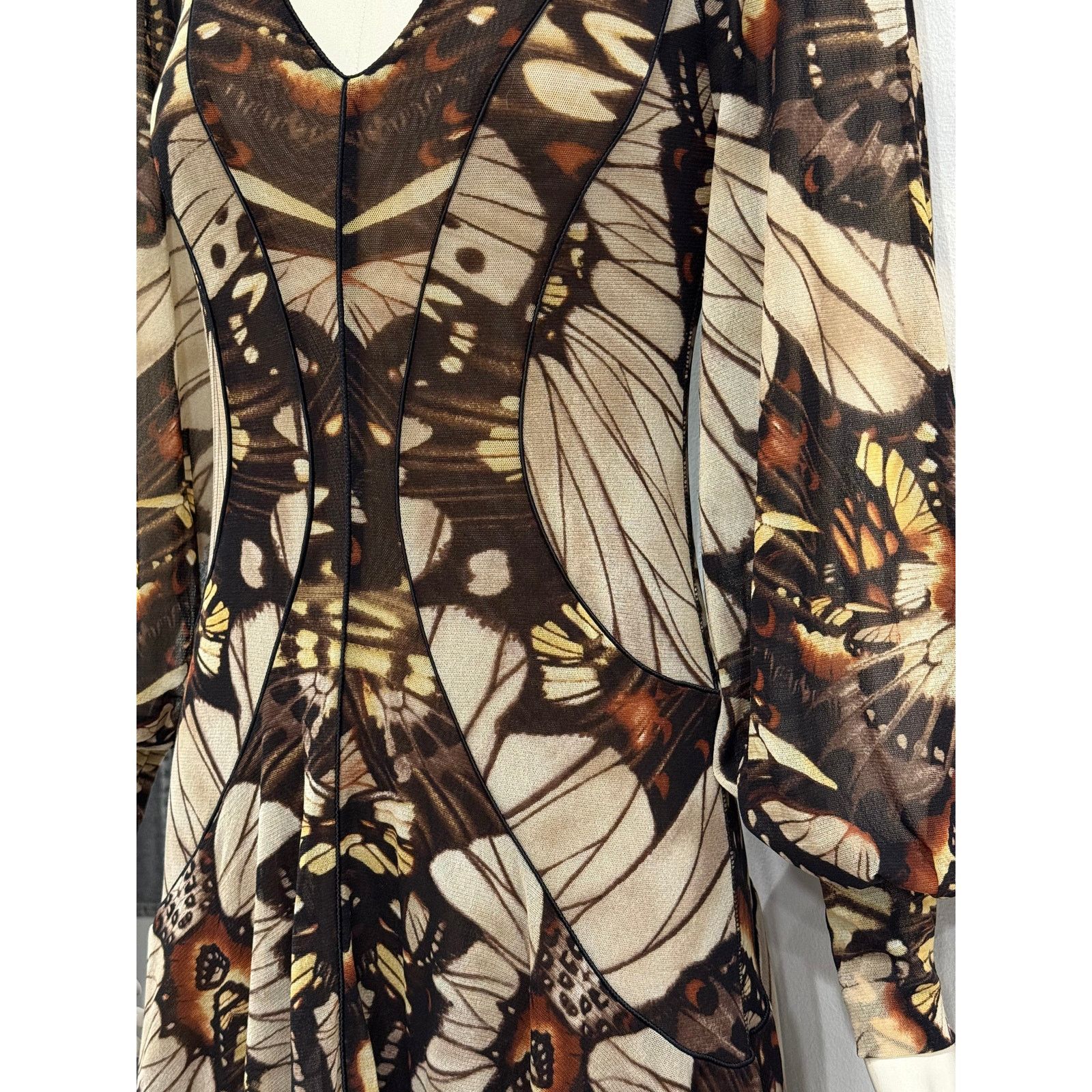 Jean Paul Gaultier S/S2003 Jean Paul Gaultier butterfly midi dress Size M / US 6-8 / IT 42-44 - 5 Thumbnail