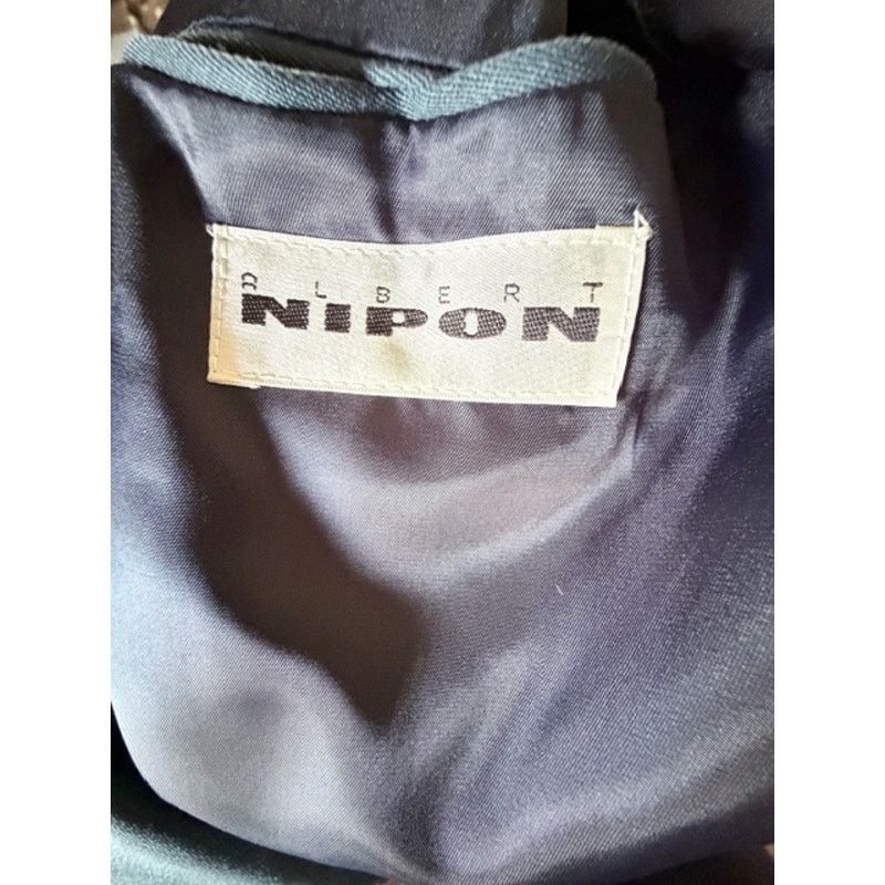 Albert Nipon Vintage Albert Nipon Blue-Gray Double Breasted Wool Suit 37R Size 36R - 6 Thumbnail