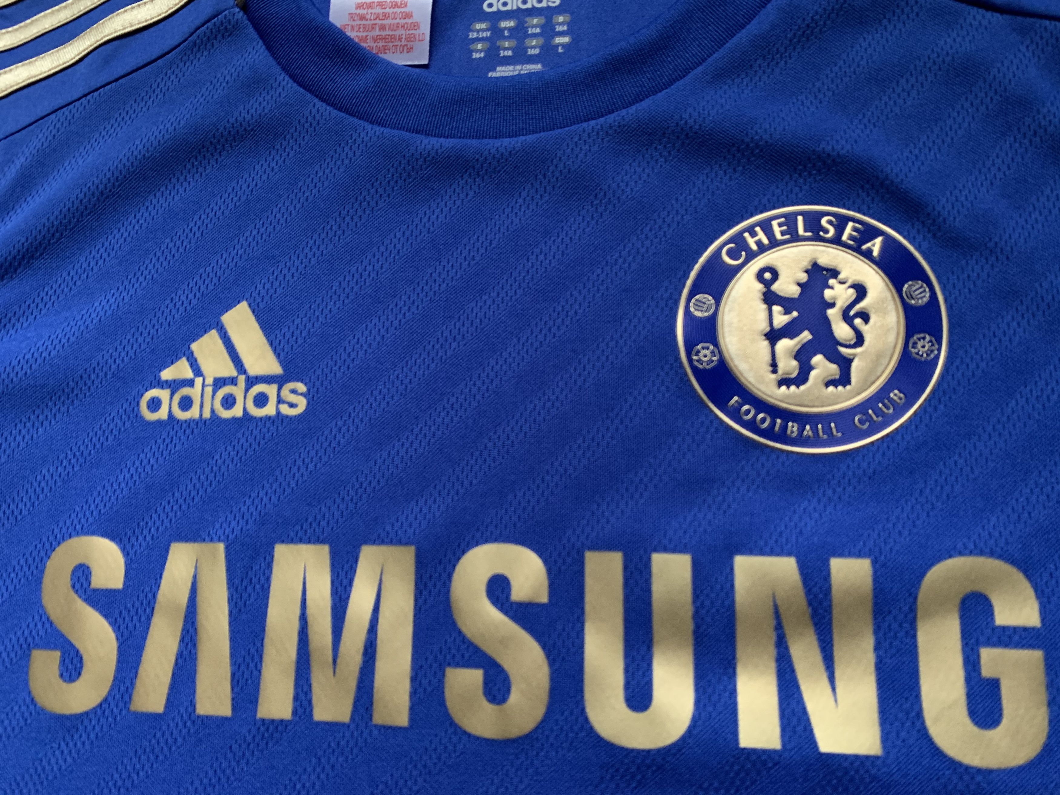 Kids Vintage Adidas Chelsea Football Shirt 2012-2013