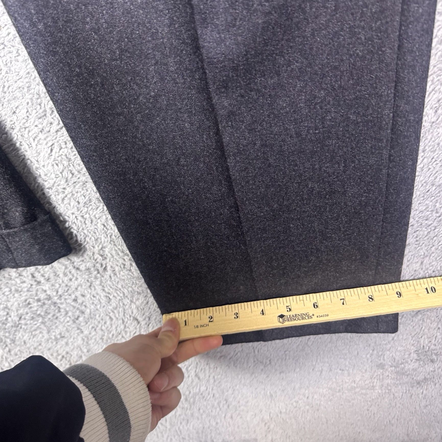 Zanella Wool Dress Pants Mens 38x29 Bennett Trouser Pleated Cuffed