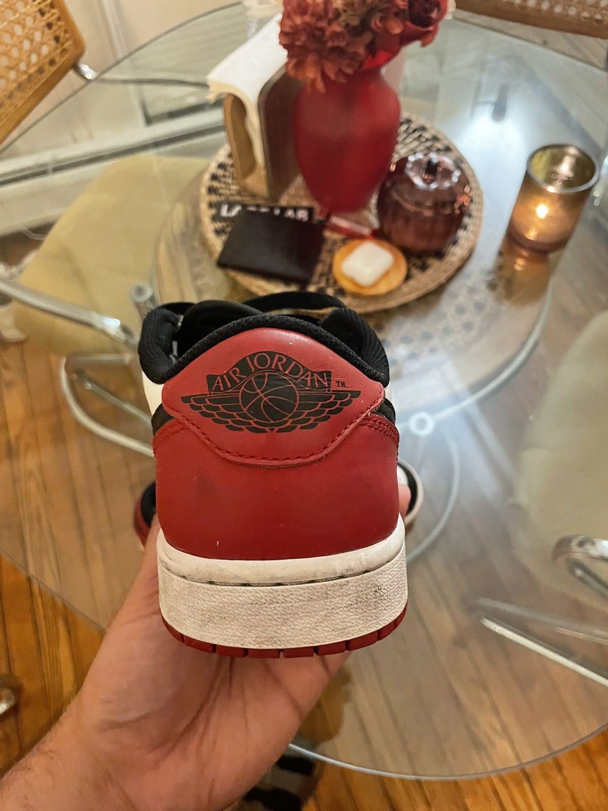 Jordan Brand Air Jordan 1 Black Toe low Size US 7.5 / EU 40-41 - 4 Thumbnail