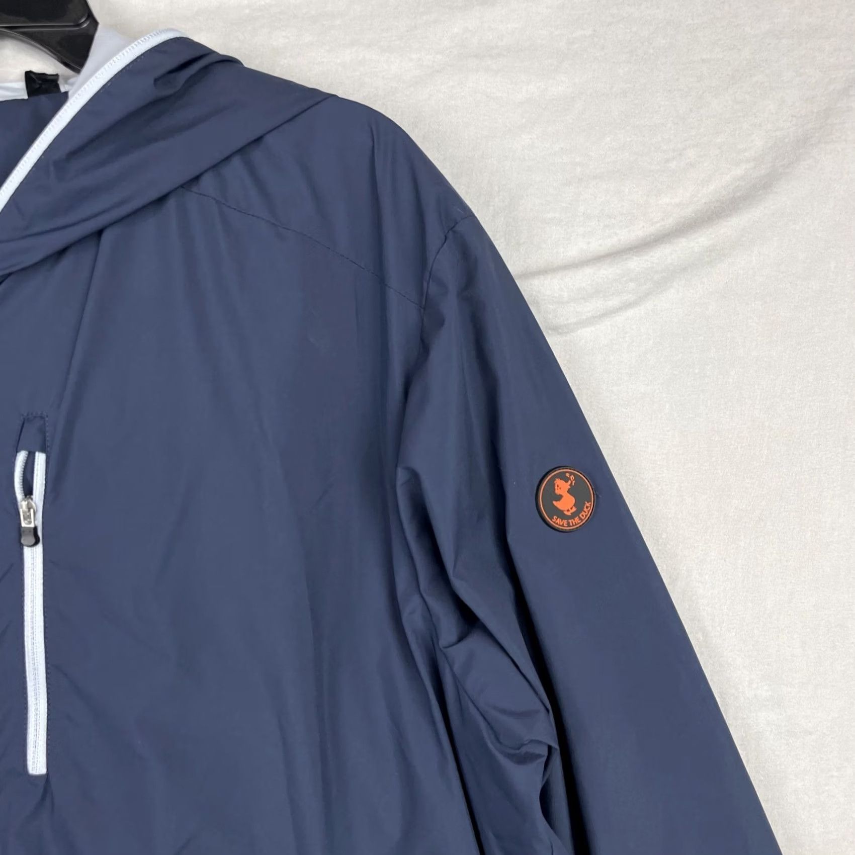 Save The Duck Save The Duck Jacket Womens XL Rainy Hooded Water Repellent Blue Jacket Size XL / US 12-14 / IT 48-50 - 3 Thumbnail