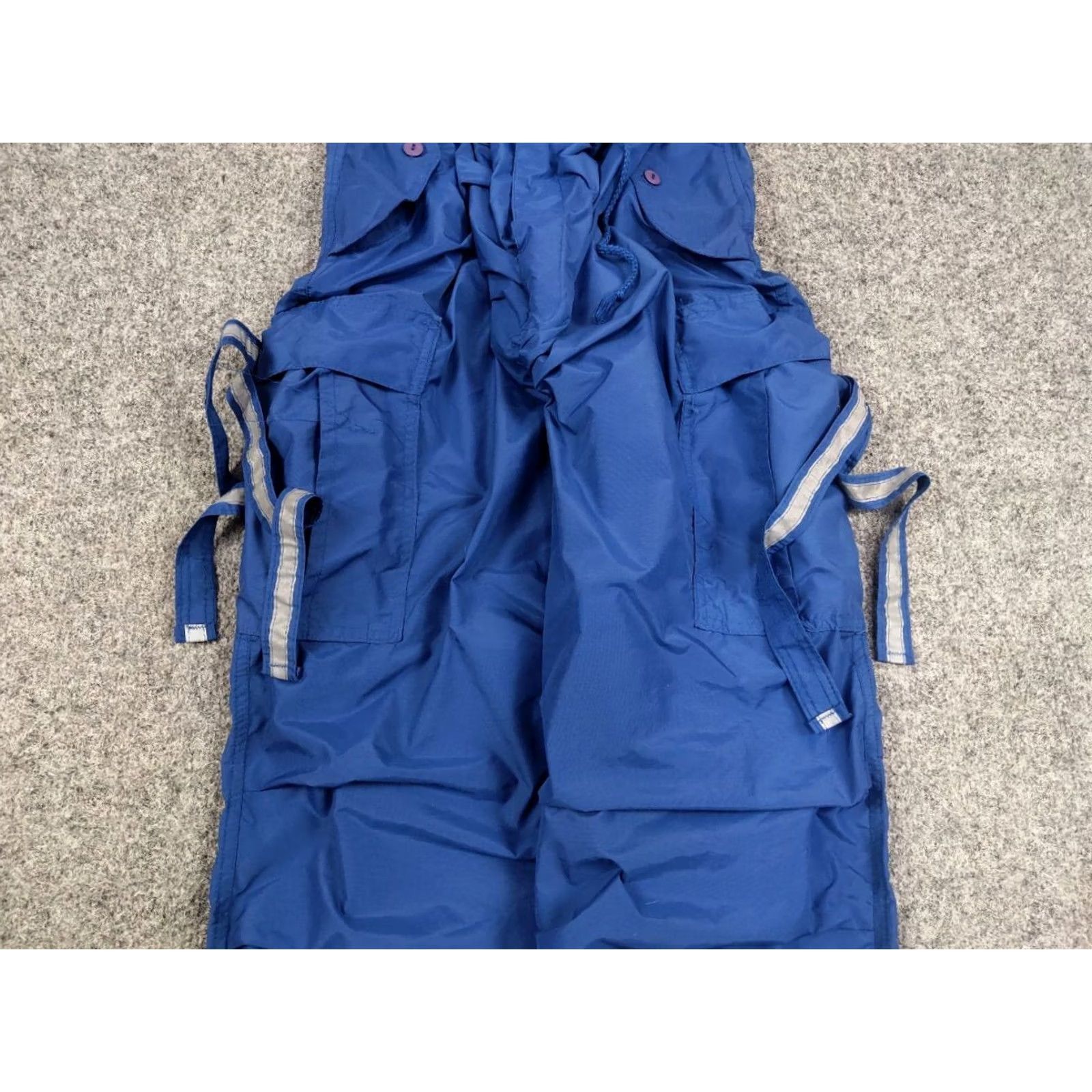 Vintage MT:2 Rare Vintage Japanese Parachute Baggy Cargo Pants Blue Navy FT MT:2 Size US 33 - 5 Thumbnail