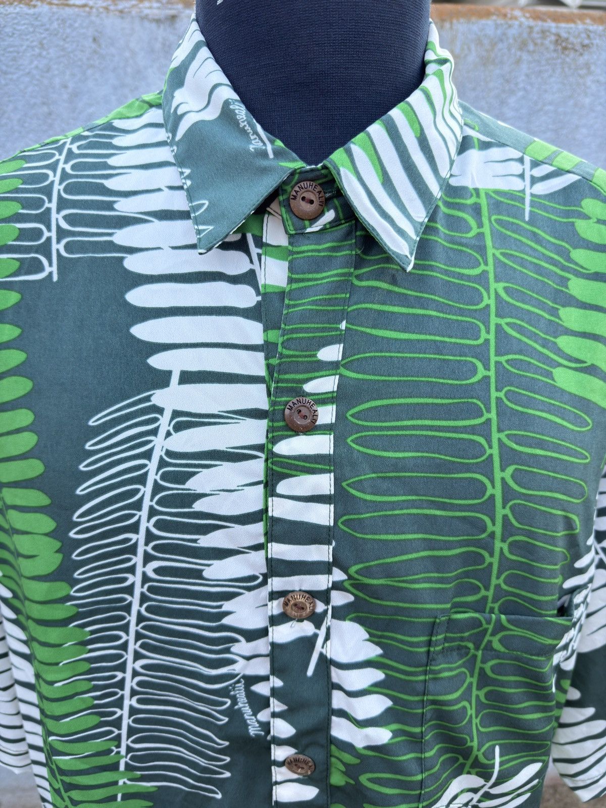 Other PreOwned Manuhealii Hawaiian Print Green Men's 2XL Size US XXL / EU 58 / 5 - 3 Thumbnail