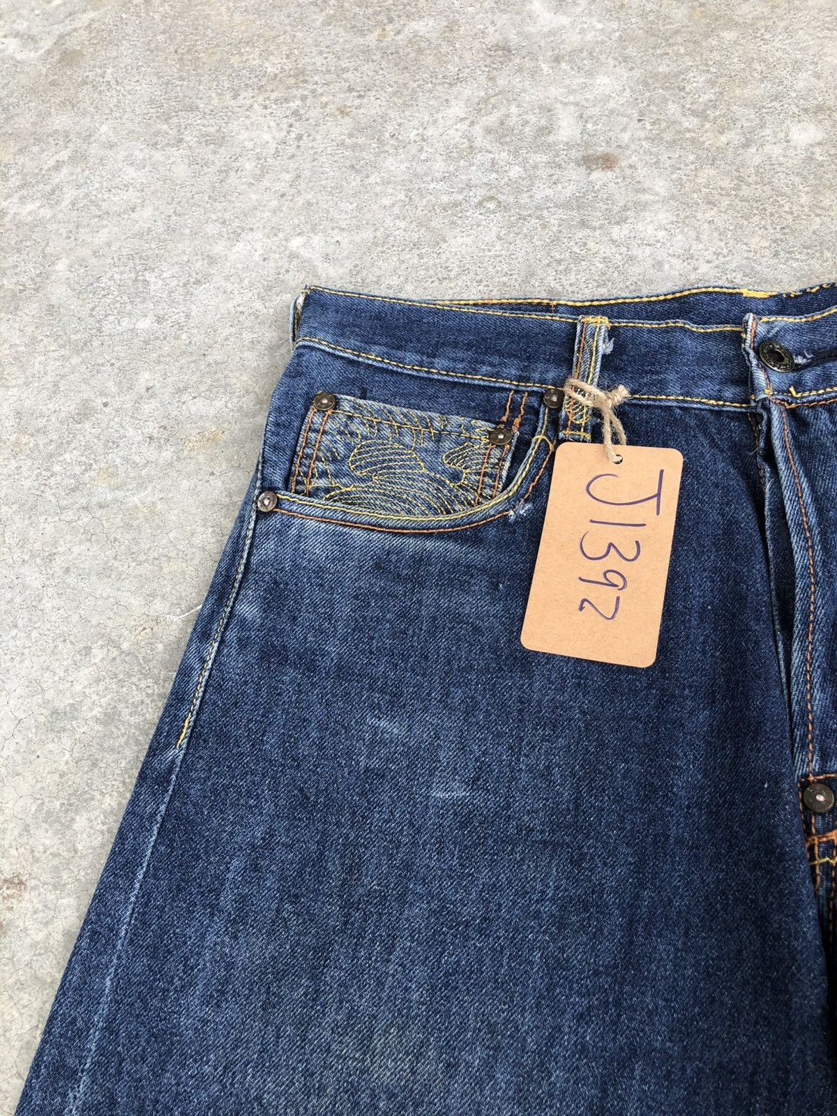 RMC Jeans Red Monkey Company Embroidered Jeans Distressed Size US 31 - 15 Thumbnail