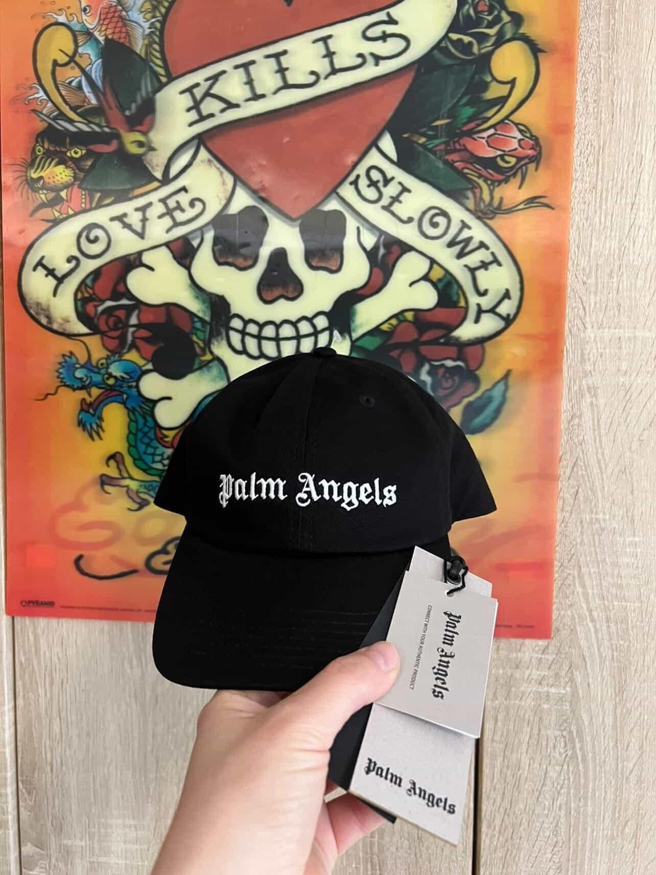 Palm Angels Palm Angels Classics Logo SnapBack Cap Black 💥🔥 Size ONE SIZE - 1 Thumbnail