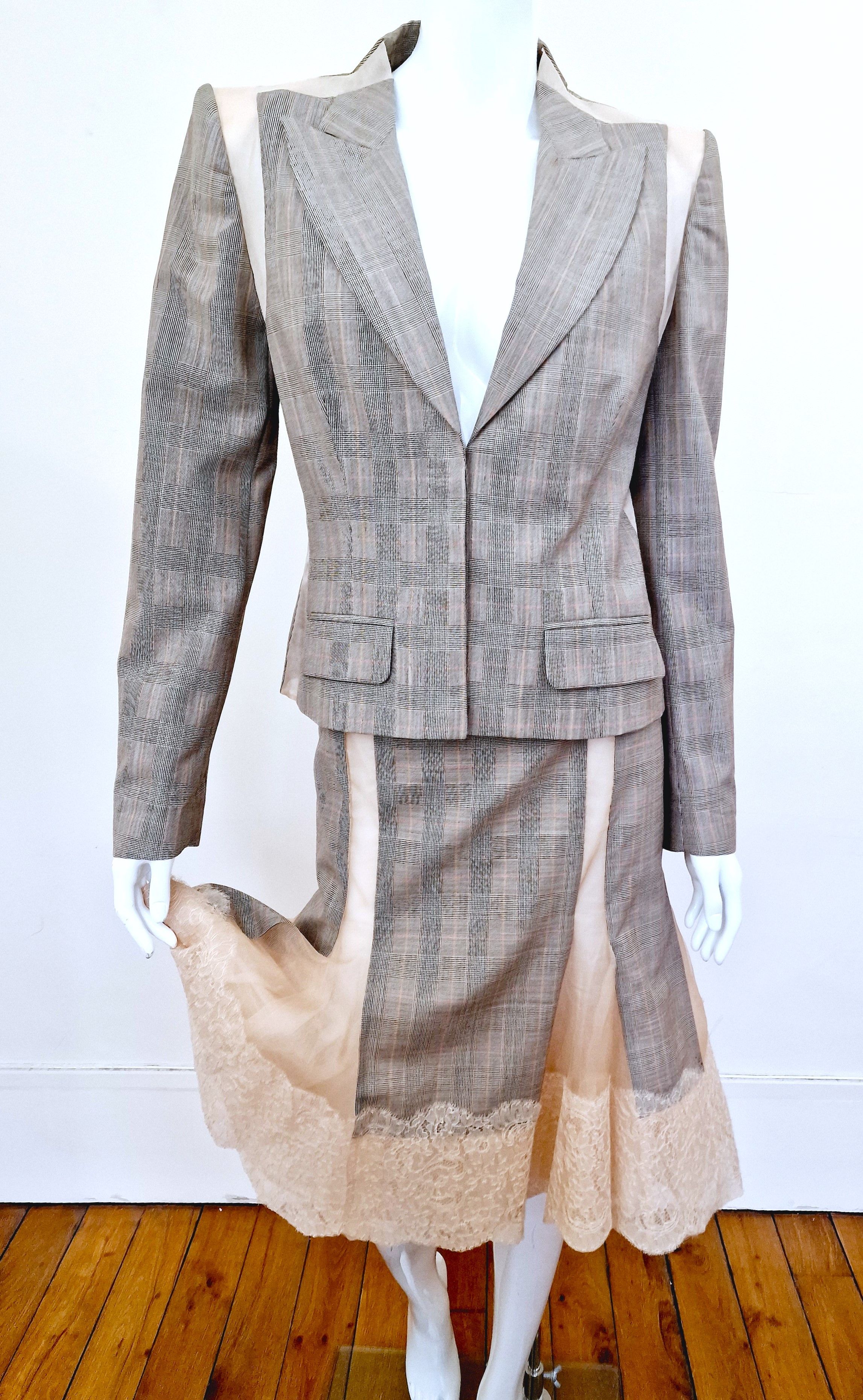 Alexander McQueen Alexander McQueen Deliverance 2004 Runway Couture Dress Suit Size L / US 10 / IT 46 - 2 Thumbnail