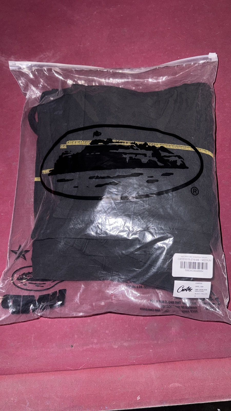 Corteiz CORTEIZ SWEATPANT - SIZE M - BLACK/YELLOW - SS25 Size US 31 - 3 Thumbnail