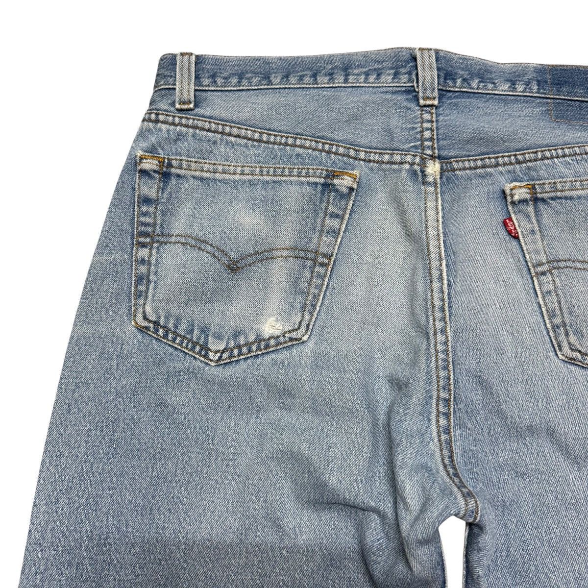 Levi's Vintage 90s Levis 501 Faded Blue Jeans Size US 35 - 10 Thumbnail